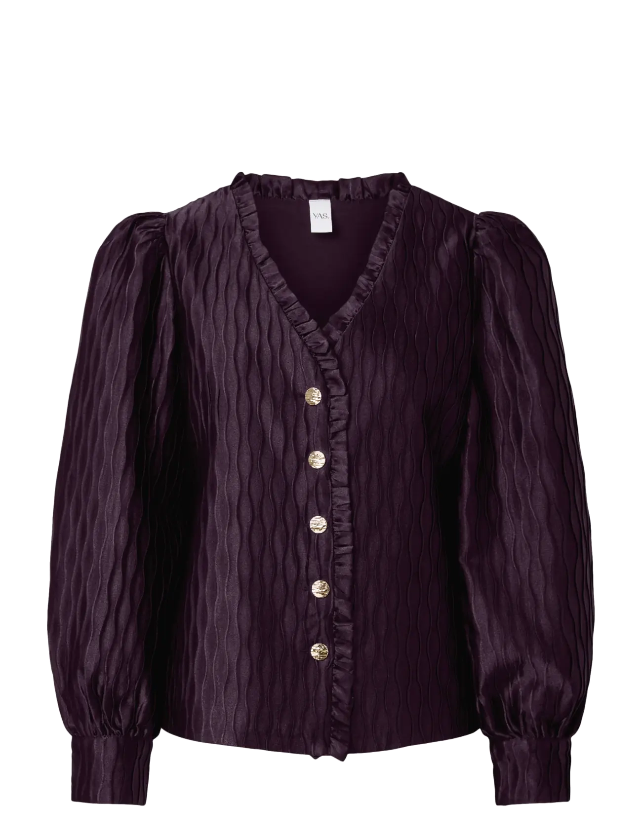 Yasripple Ls V-Neck Shirt S. Noos