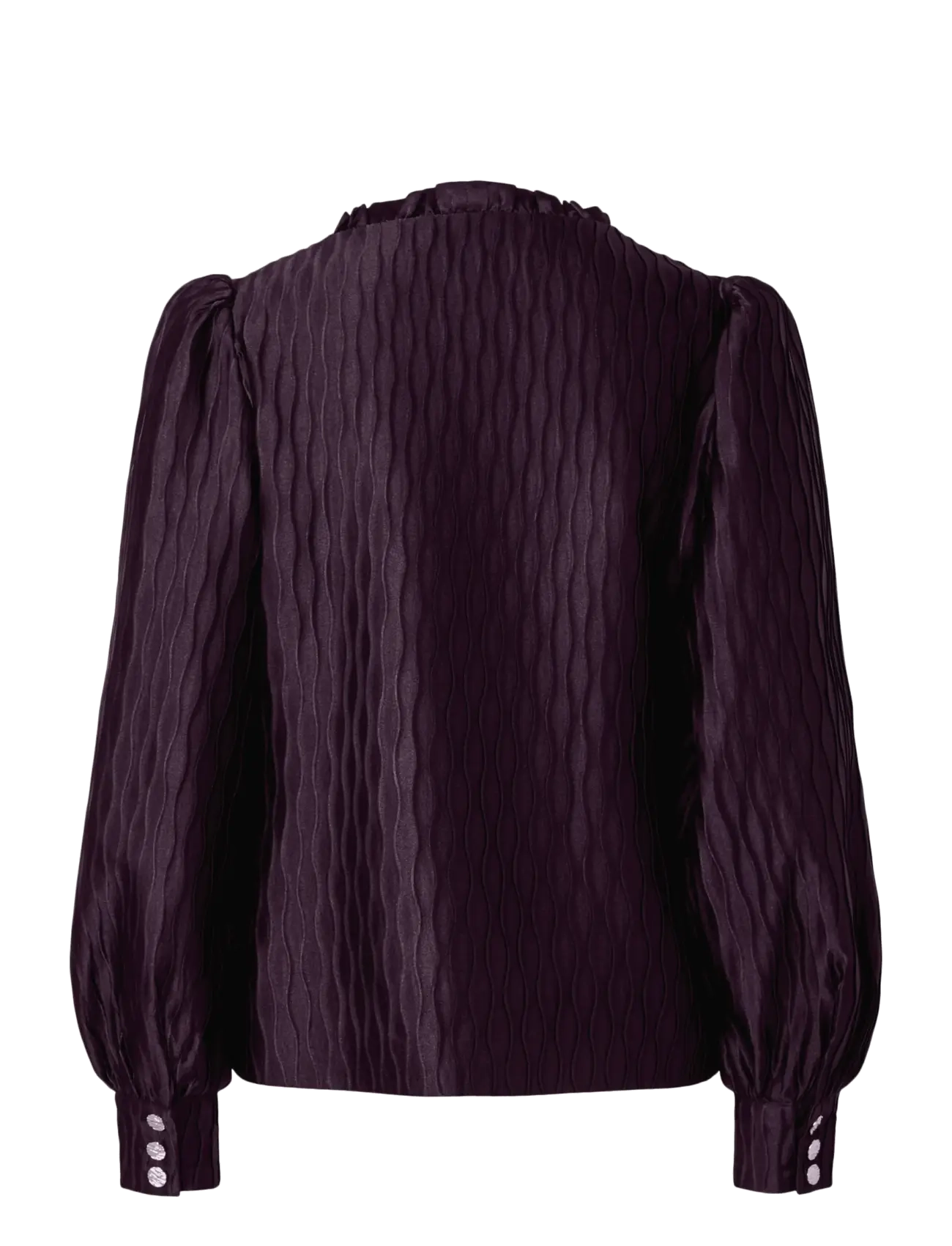 YAS - YASRIPPLE LS V-NECK SHIRT S. NOOS - langärmlige hemden - plum perfect - 1