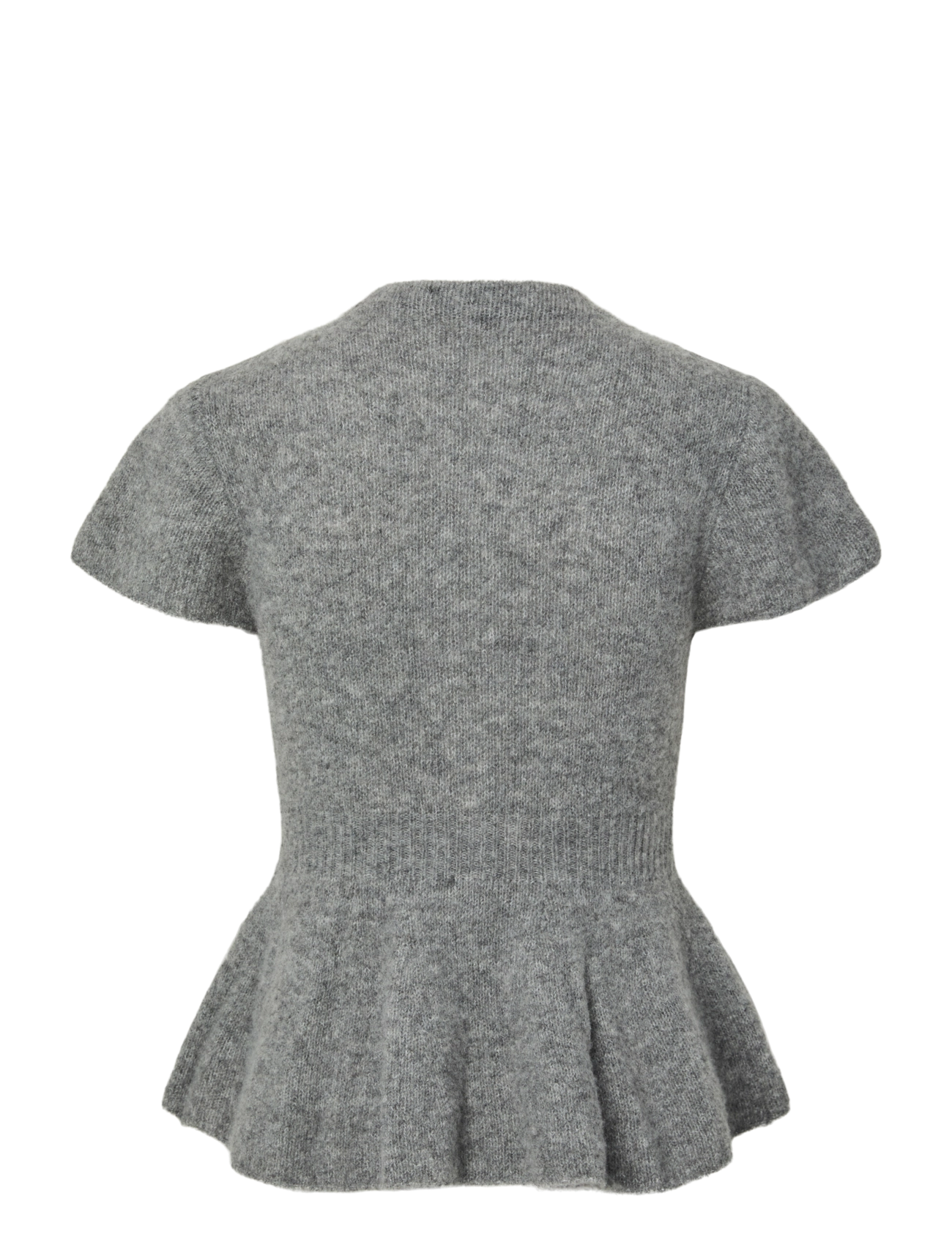 YAS - YASENYA SS KNIT CARDIGAN S. - cardigans - medium grey melange - 2