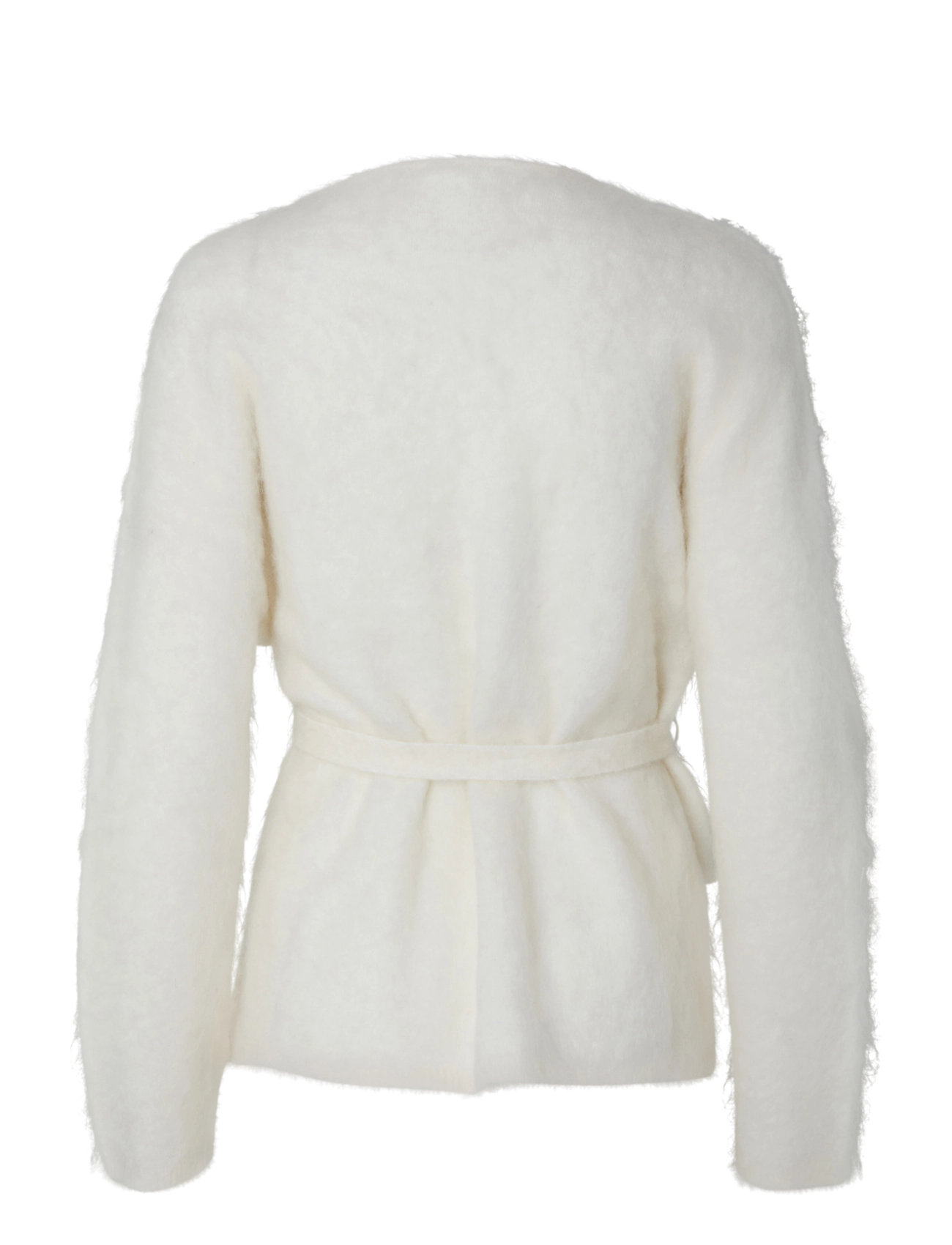 YAS - YASTILDE LS BELT KNIT CARDIGAN - star white - 1