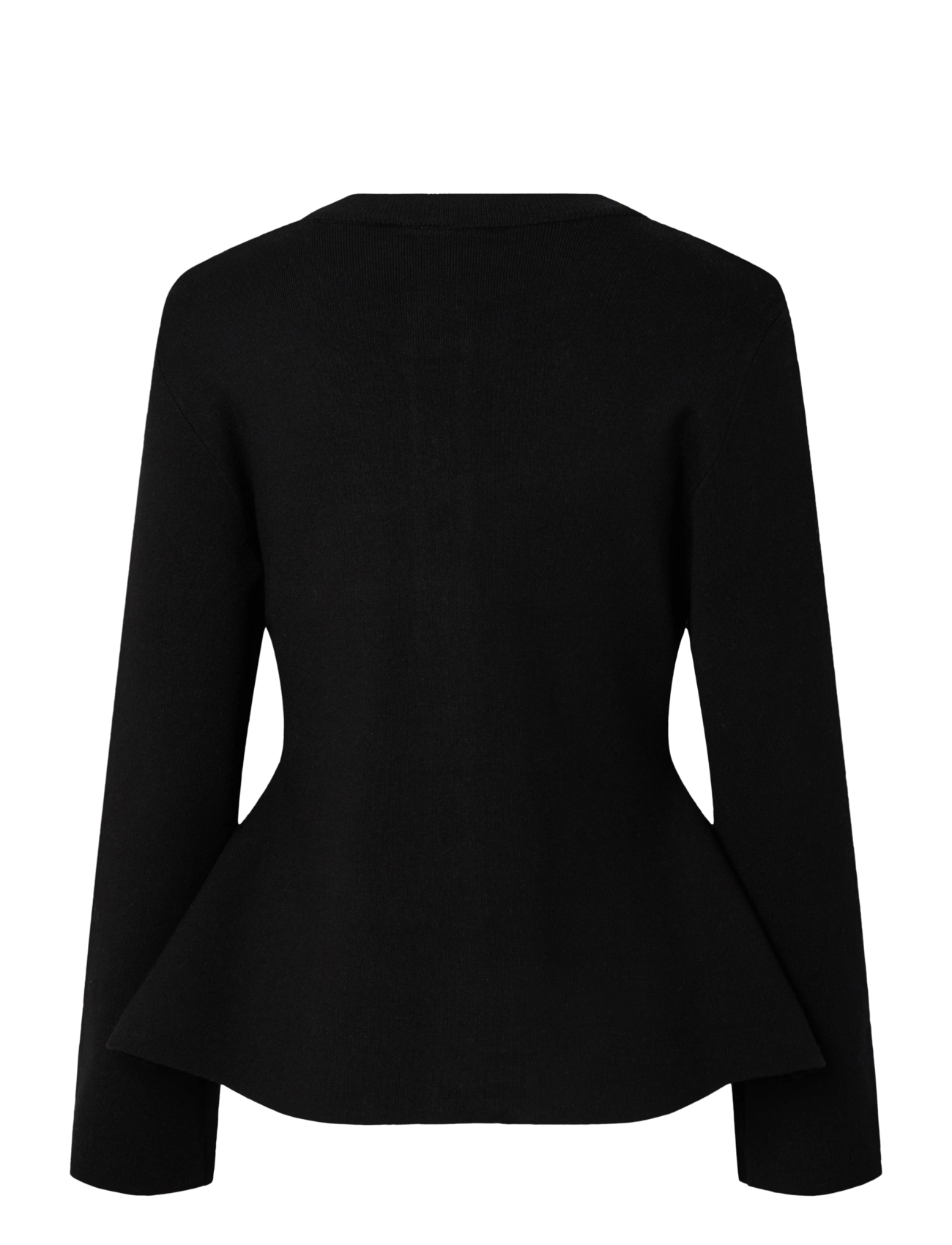 YAS - YASPIMI LS PEPLUM KNIT CARDIGAN S. - black - 1