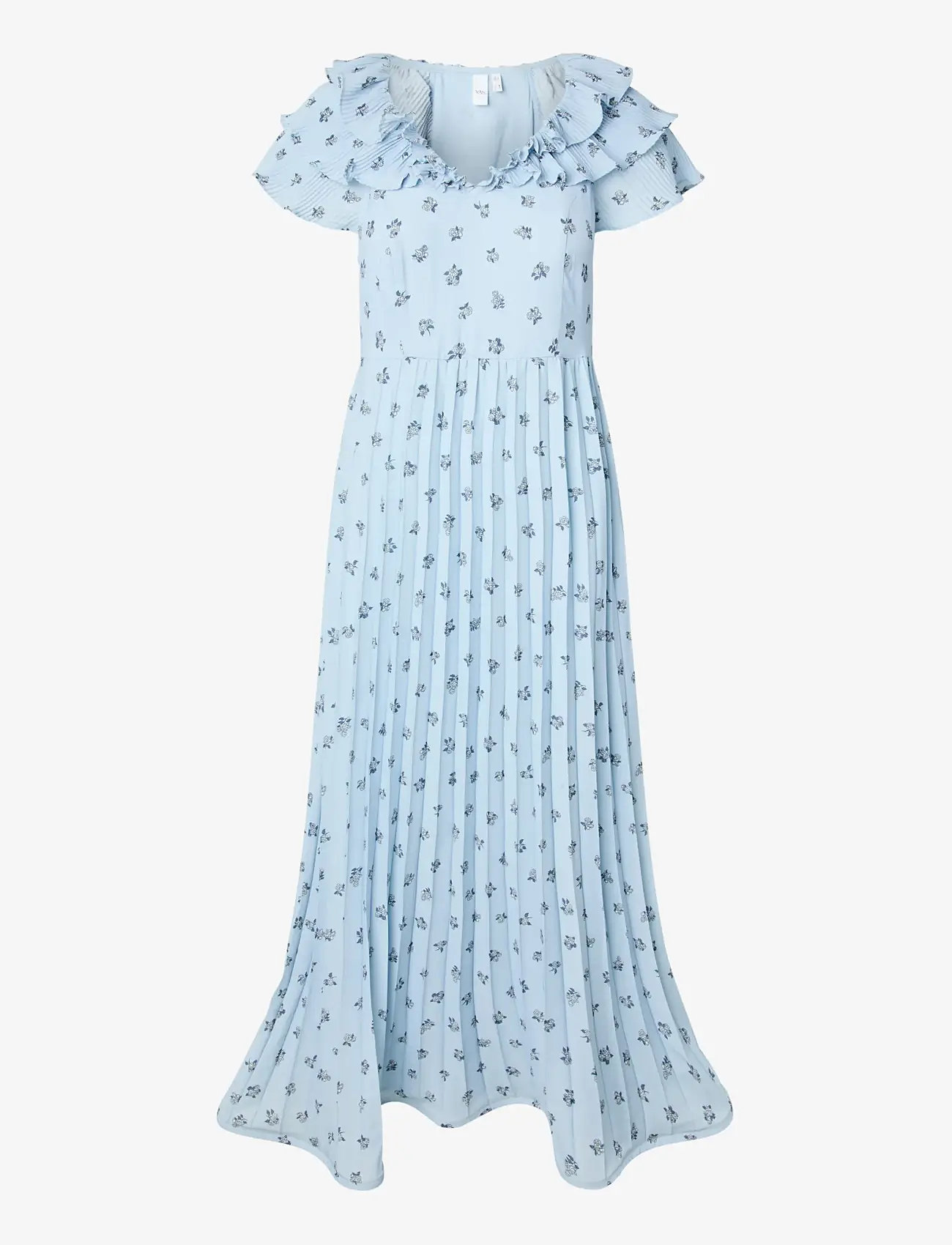YAS - YASSVEA SS ANKLE DRESS - D2D - festkjoler - skyway - 1