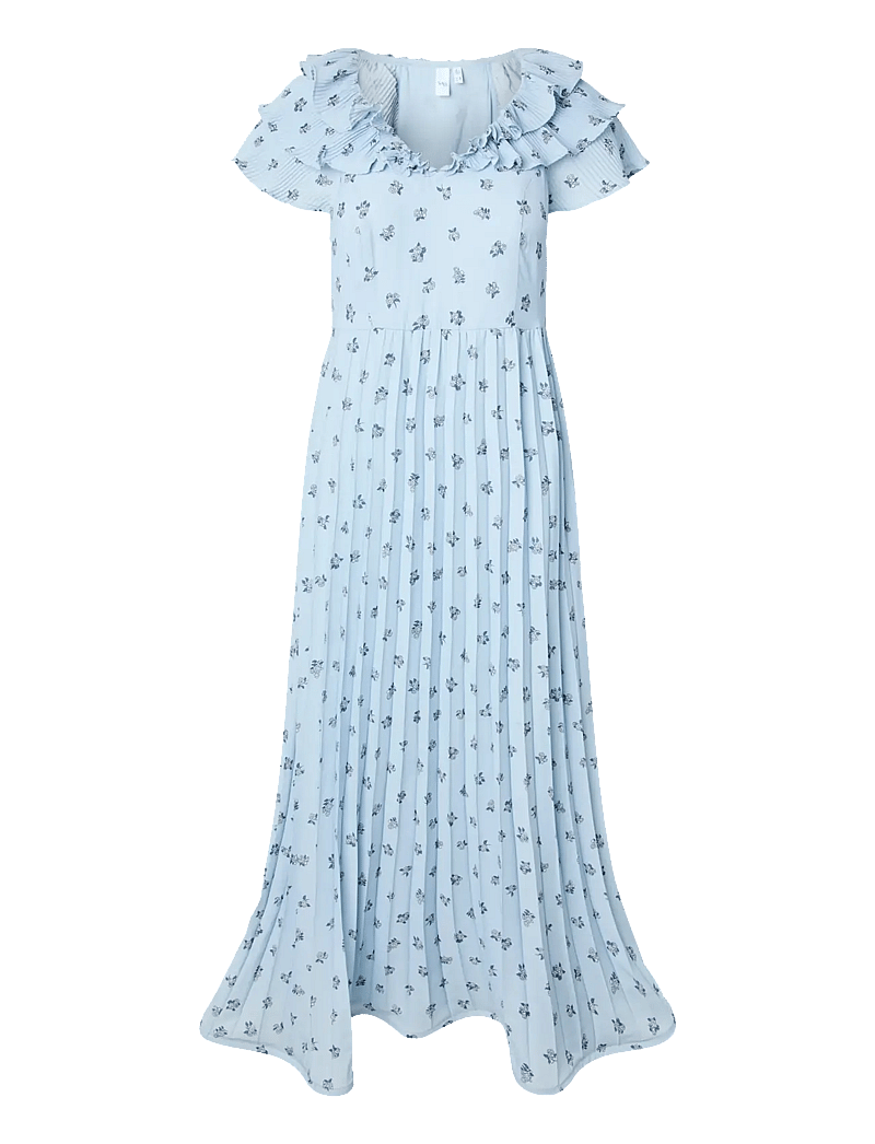 YAS - YASSVEA SS ANKLE DRESS - D2D - festkjoler - skyway - 1