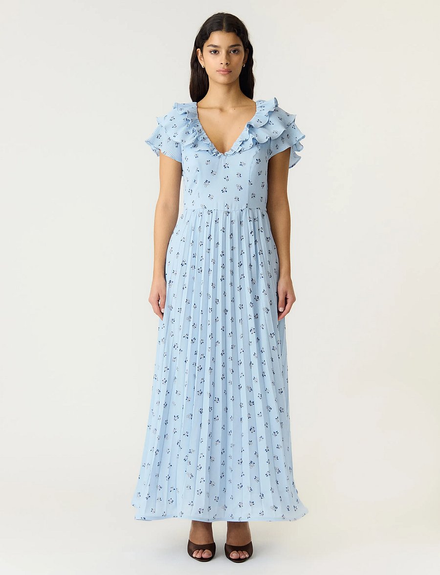 YAS - YASSVEA SS ANKLE DRESS - D2D - pidulikud kleidid - skyway - 0