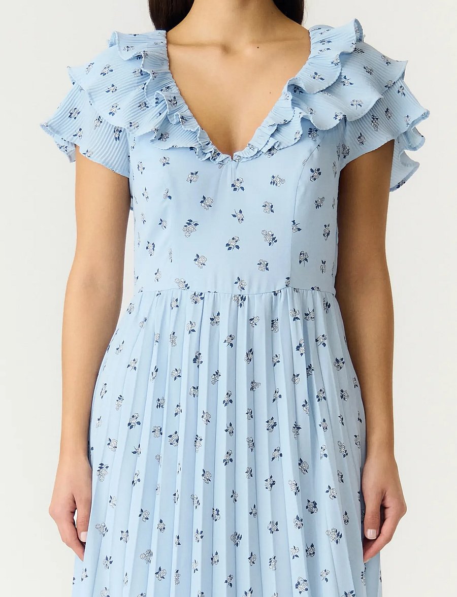 YAS - YASSVEA SS ANKLE DRESS - D2D - pidulikud kleidid - skyway - 5