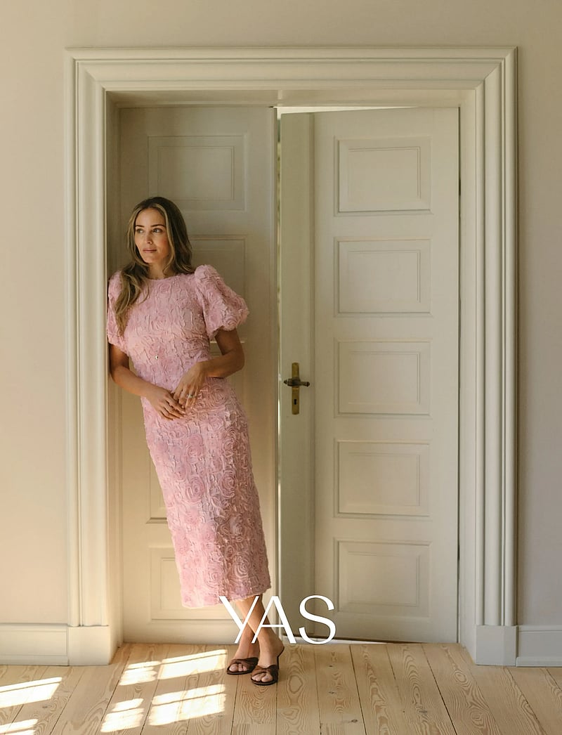 YAS - YASLINNEA 2/4 LONG DRESS - D2D - festkjoler - bleached mauve - 3