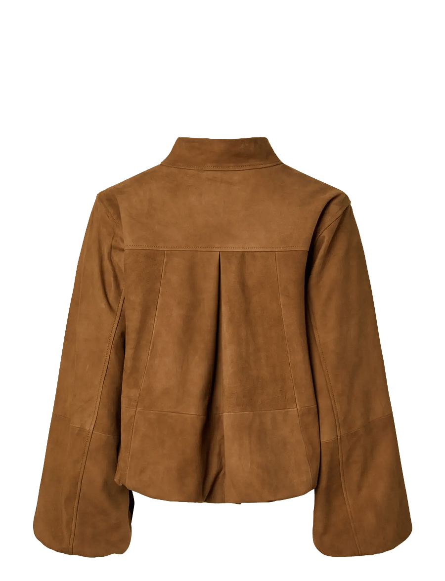 YAS - YASISABEL LEATHER SUEDE JACKET - EX - kevättakit - bronze brown - 2