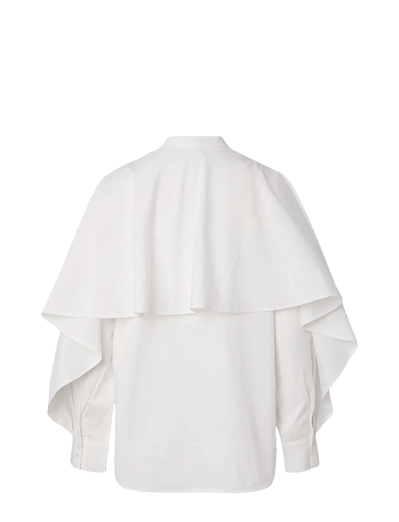 YAS - YASLAU LS CAPE SHIRT - EX - langærmede skjorter - star white - 2
