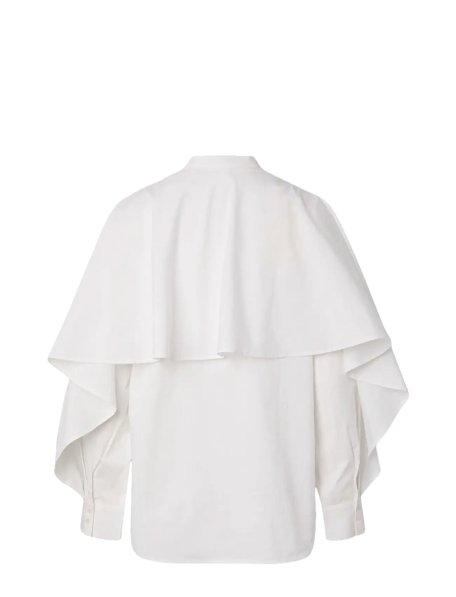 YAS - YASLAU LS CAPE SHIRT - EX - langärmlige hemden - star white - 2