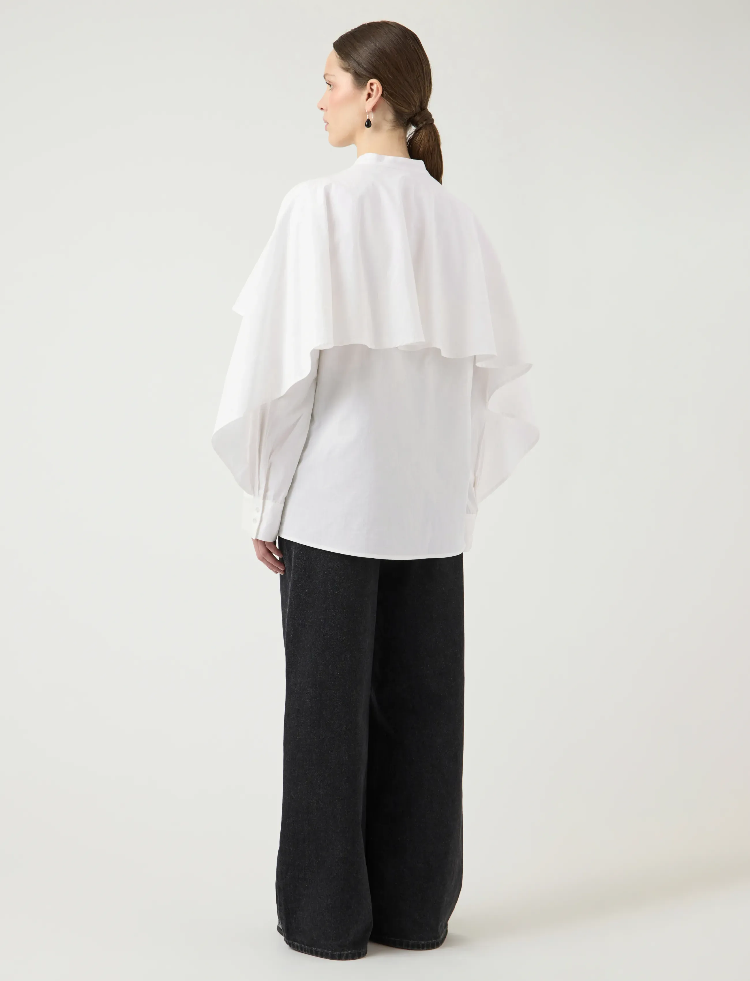 YAS - YASLAU LS CAPE SHIRT - EX - langärmlige hemden - star white - 3