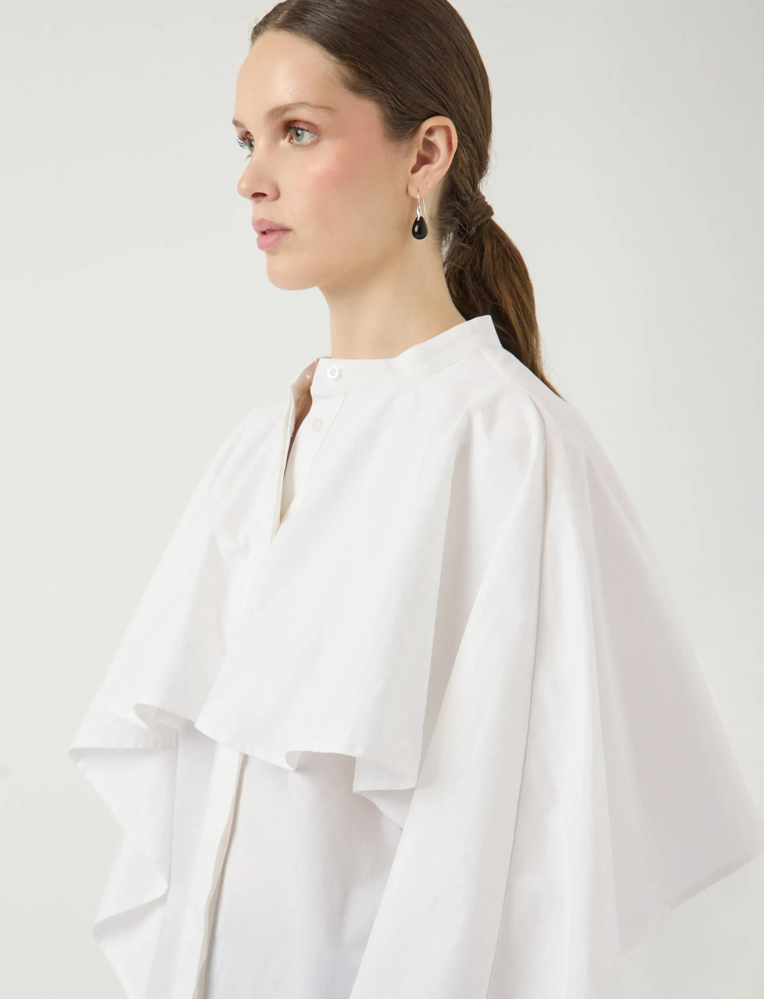 YAS - YASLAU LS CAPE SHIRT - EX - langärmlige hemden - star white - 5