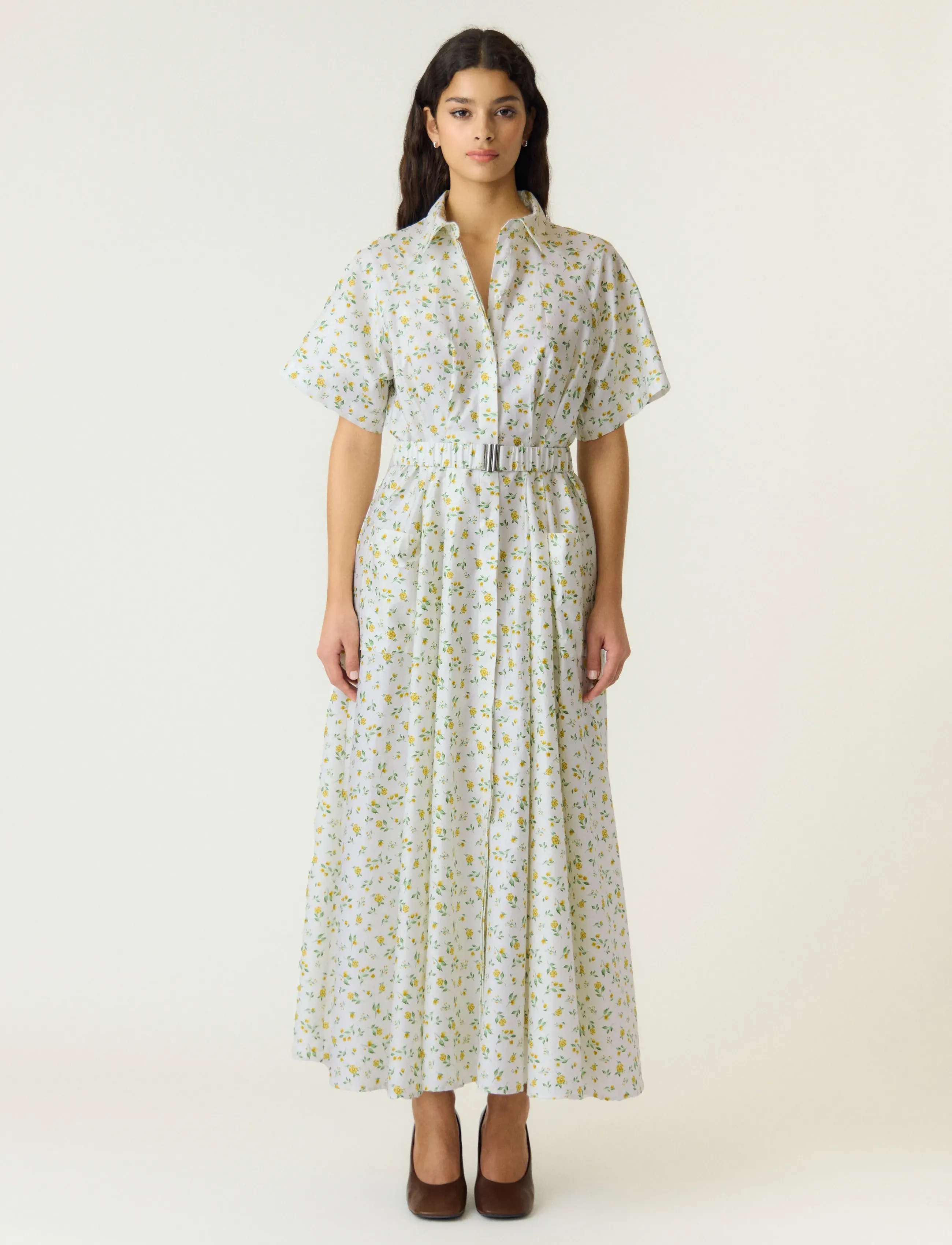 YAS YASSALSY SS LONG DRESS S. - D2D - Dresses - STAR WHITE / white