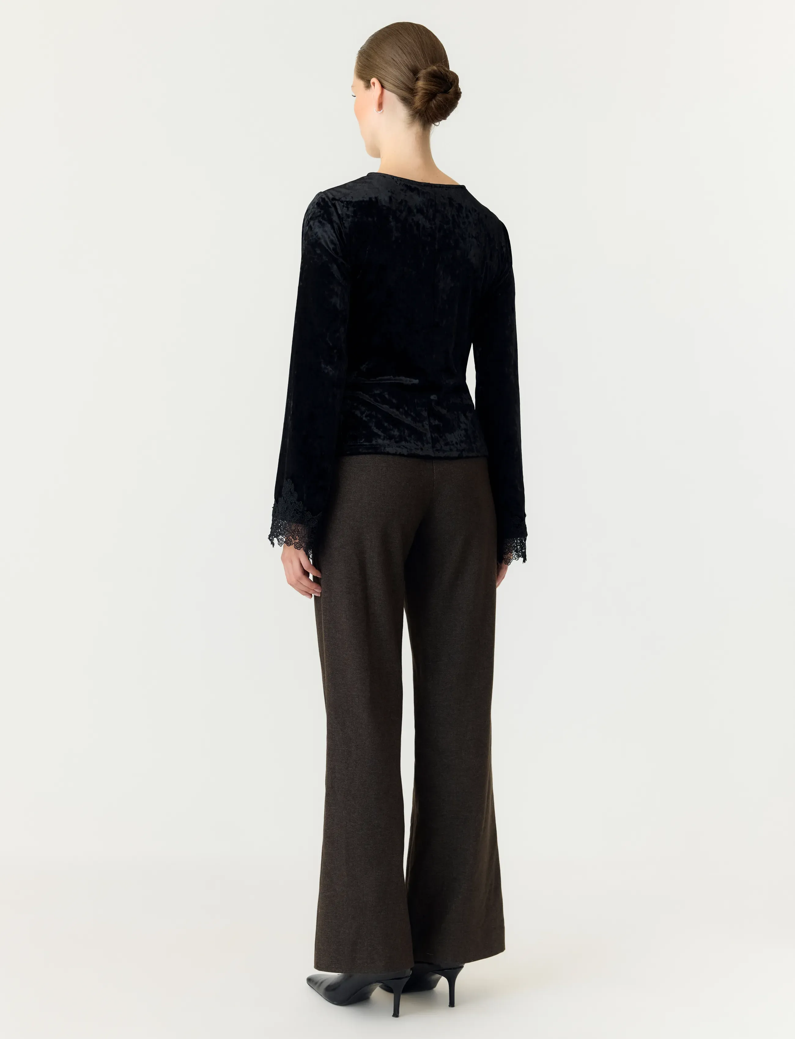 YAS - YASVELLIA LS TOP S. - SHOW - langærmede bluser - black - 2