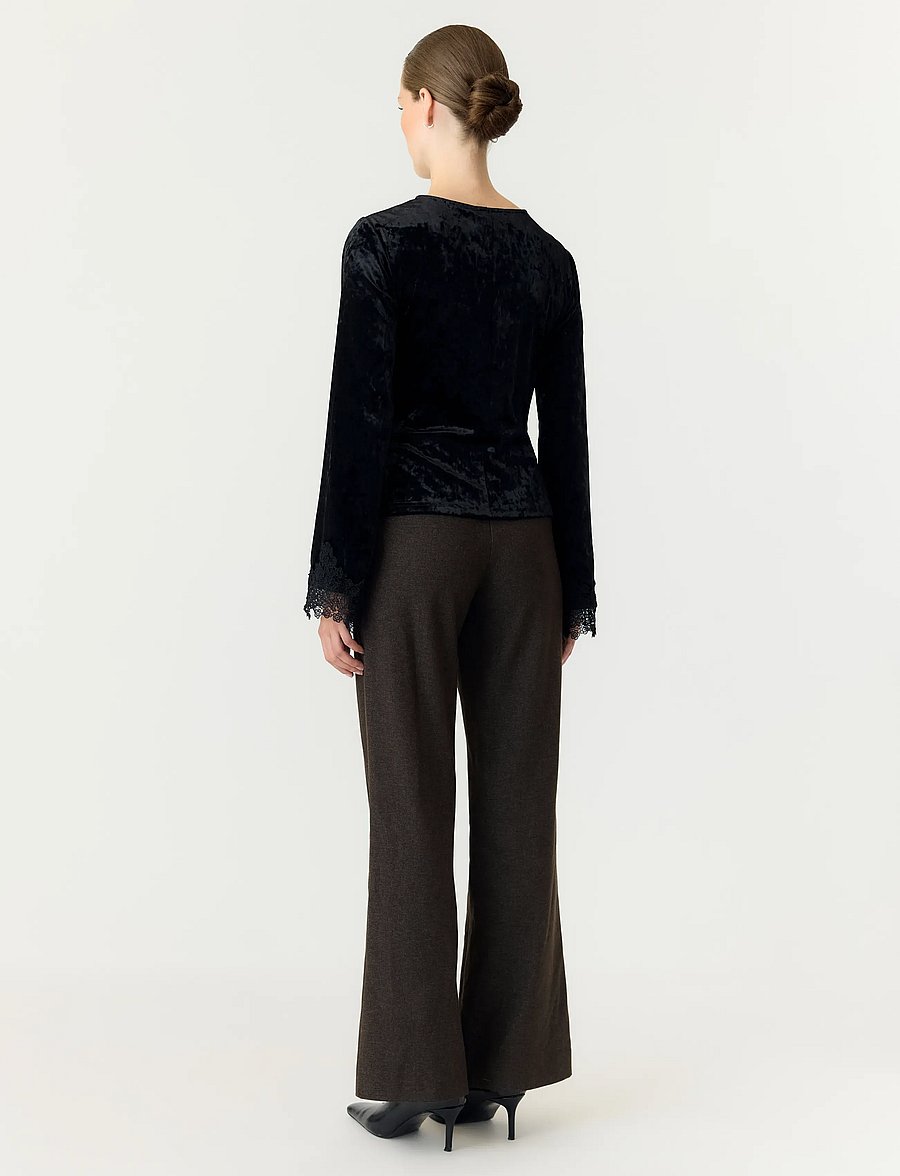 YAS - YASVELLIA LS TOP S. - SHOW - langärmelige blusen - black - 2