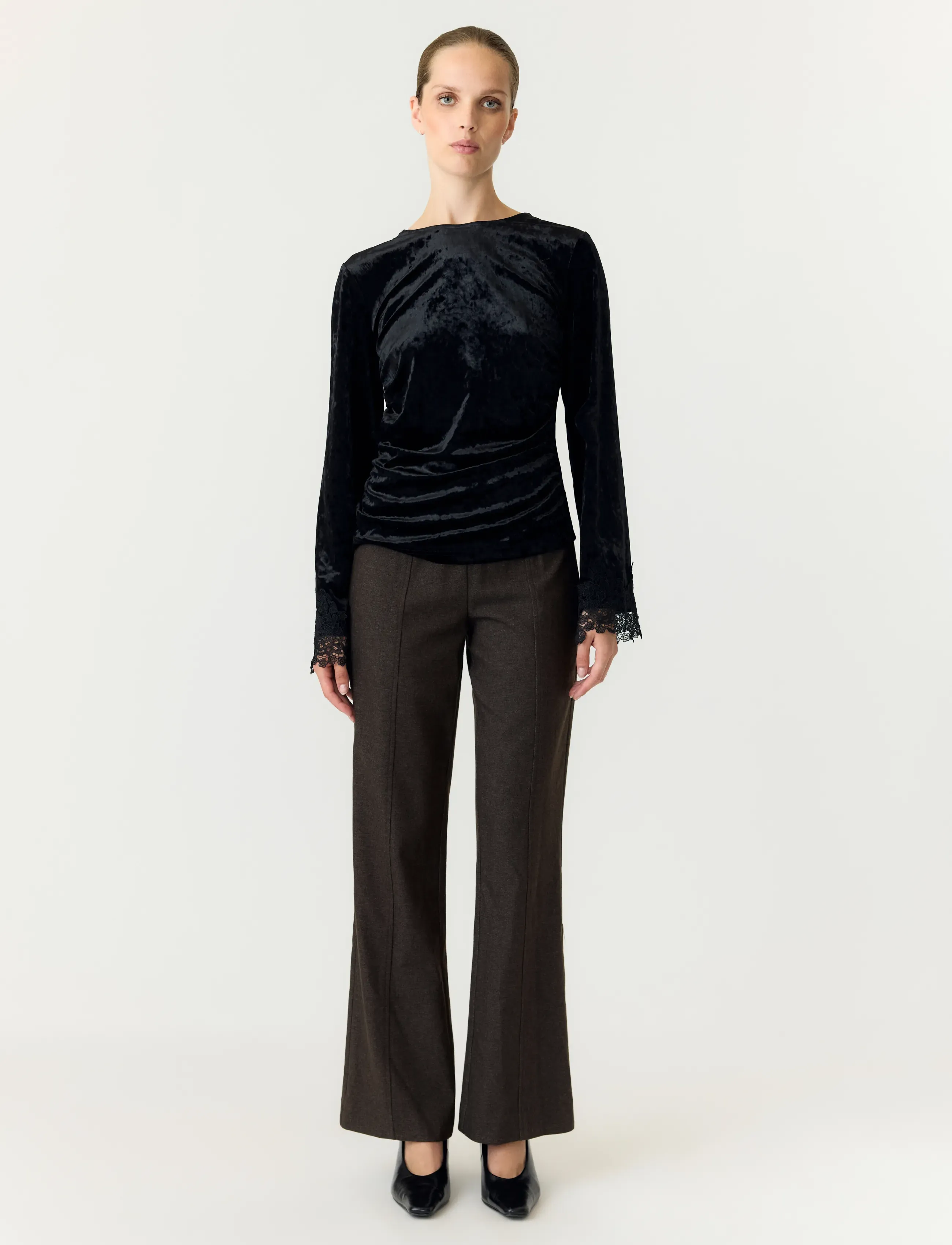 YAS - YASVELLIA LS TOP S. - SHOW - langærmede bluser - black - 3