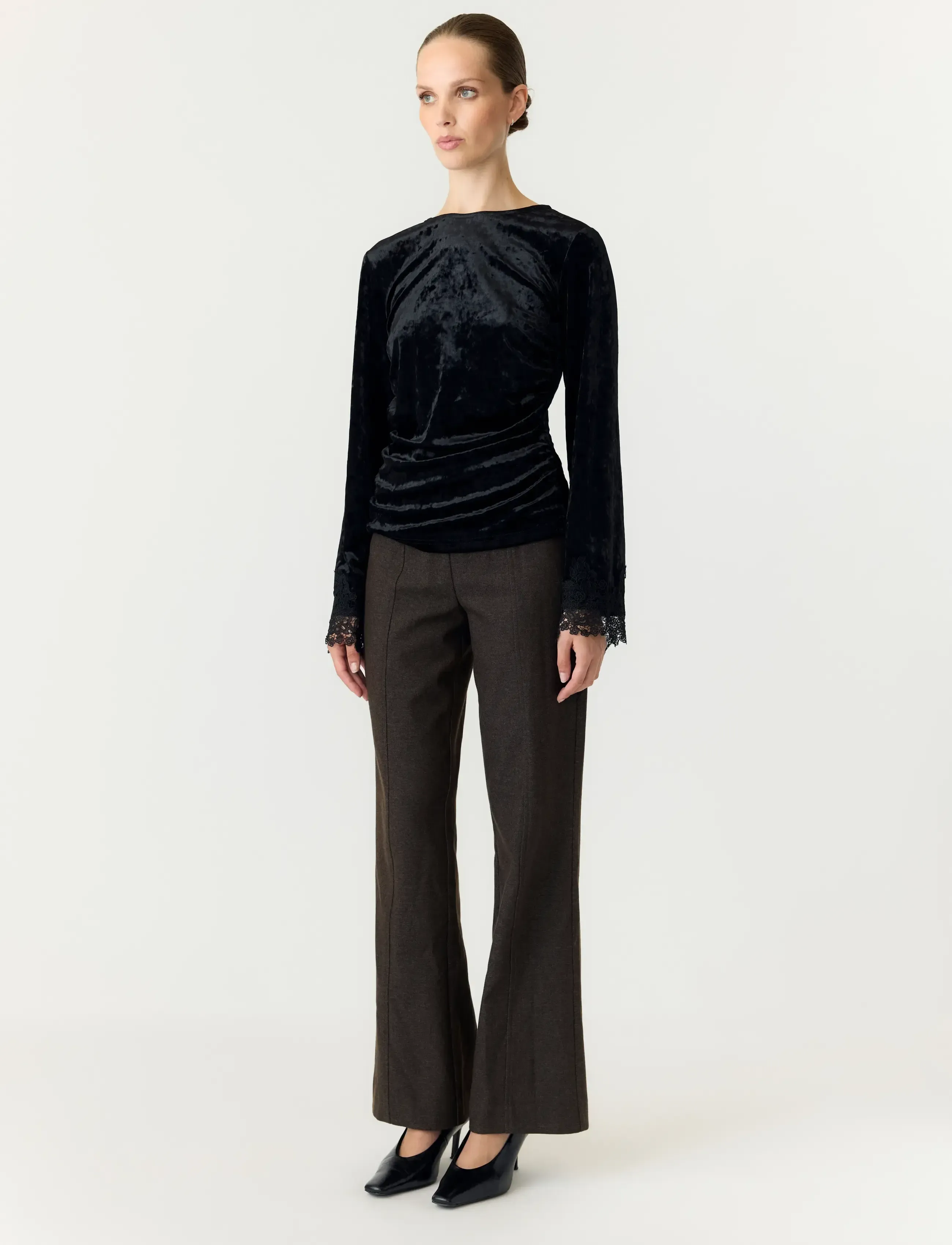 YAS - YASVELLIA LS TOP S. - SHOW - langærmede bluser - black - 4