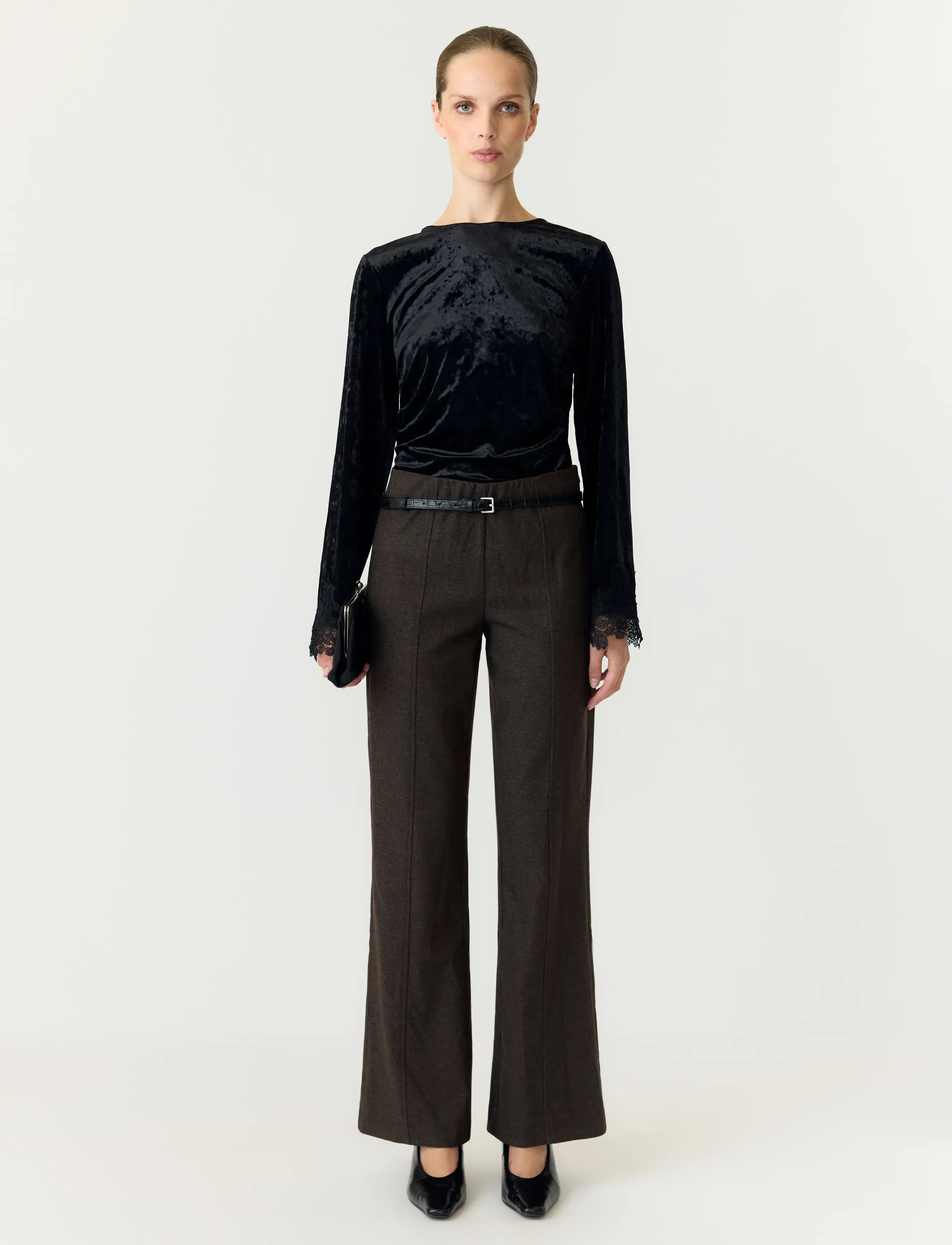 YAS - YASVELLIA LS TOP S. - SHOW - langærmede bluser - black - 5
