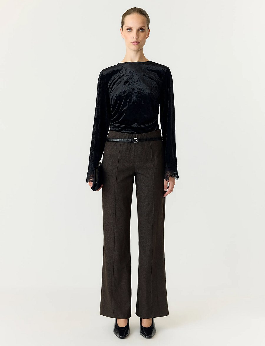 YAS - YASVELLIA LS TOP S. - SHOW - langärmelige blusen - black - 5