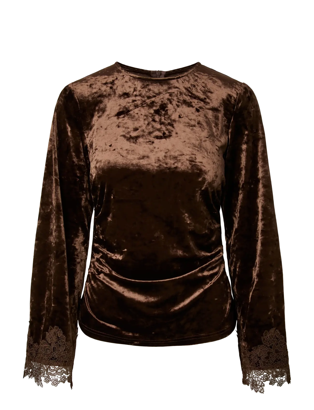 YAS YASVELLIA LS TOP S. - SHOW - Bluser & Skjorter - COFFEE BEAN / brown