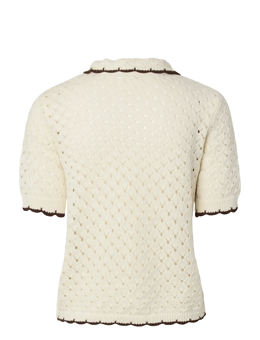 YAS - YASLINGO SS KNIT POLO TOP - EX - poloshirts - pristine - 2