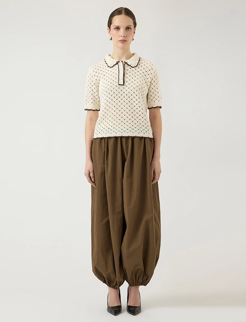 YAS - YASLINGO SS KNIT POLO TOP - EX - poloer - pristine - 4