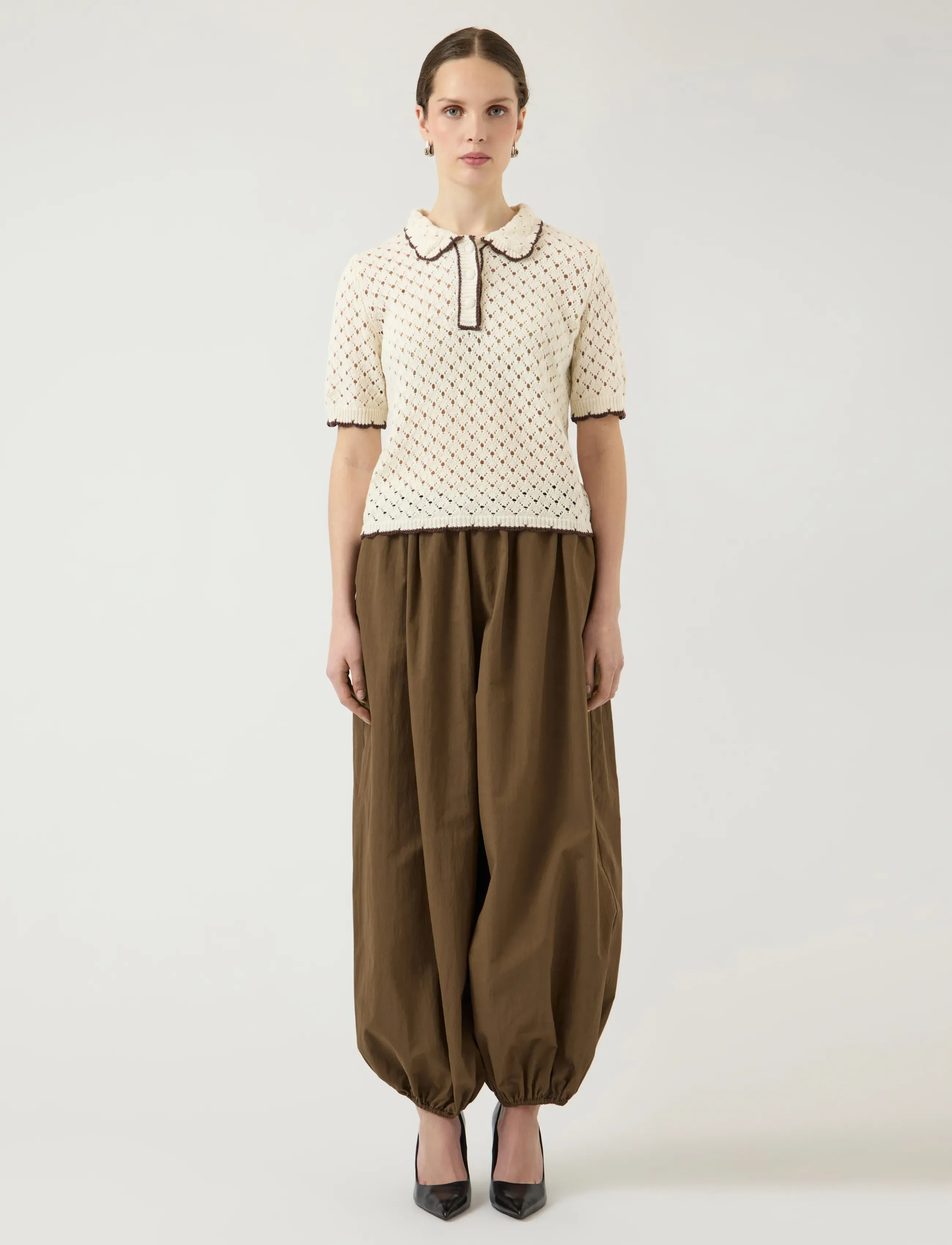 YAS - YASLINGO SS KNIT POLO TOP - EX - polosärgid - pristine - 4