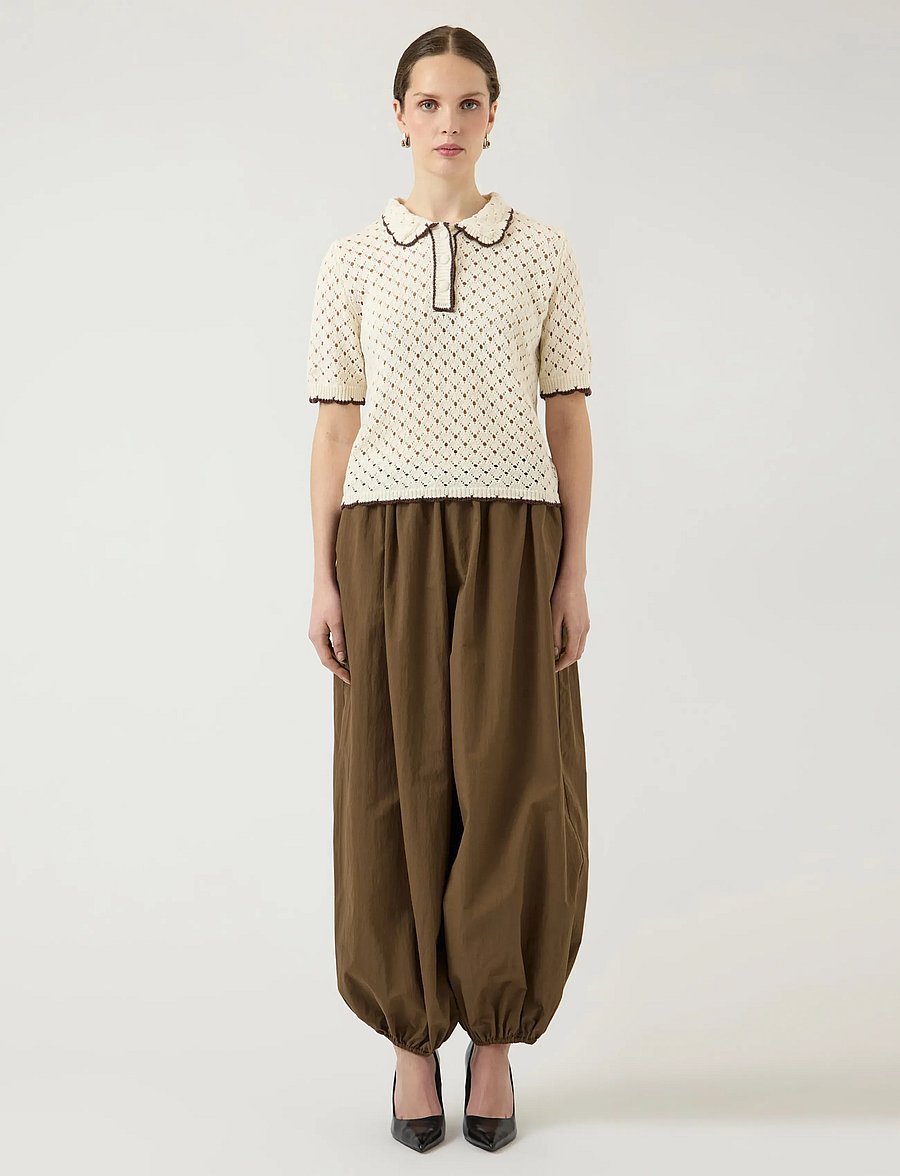 YAS - YASLINGO SS KNIT POLO TOP - EX - polosärgid - pristine - 4