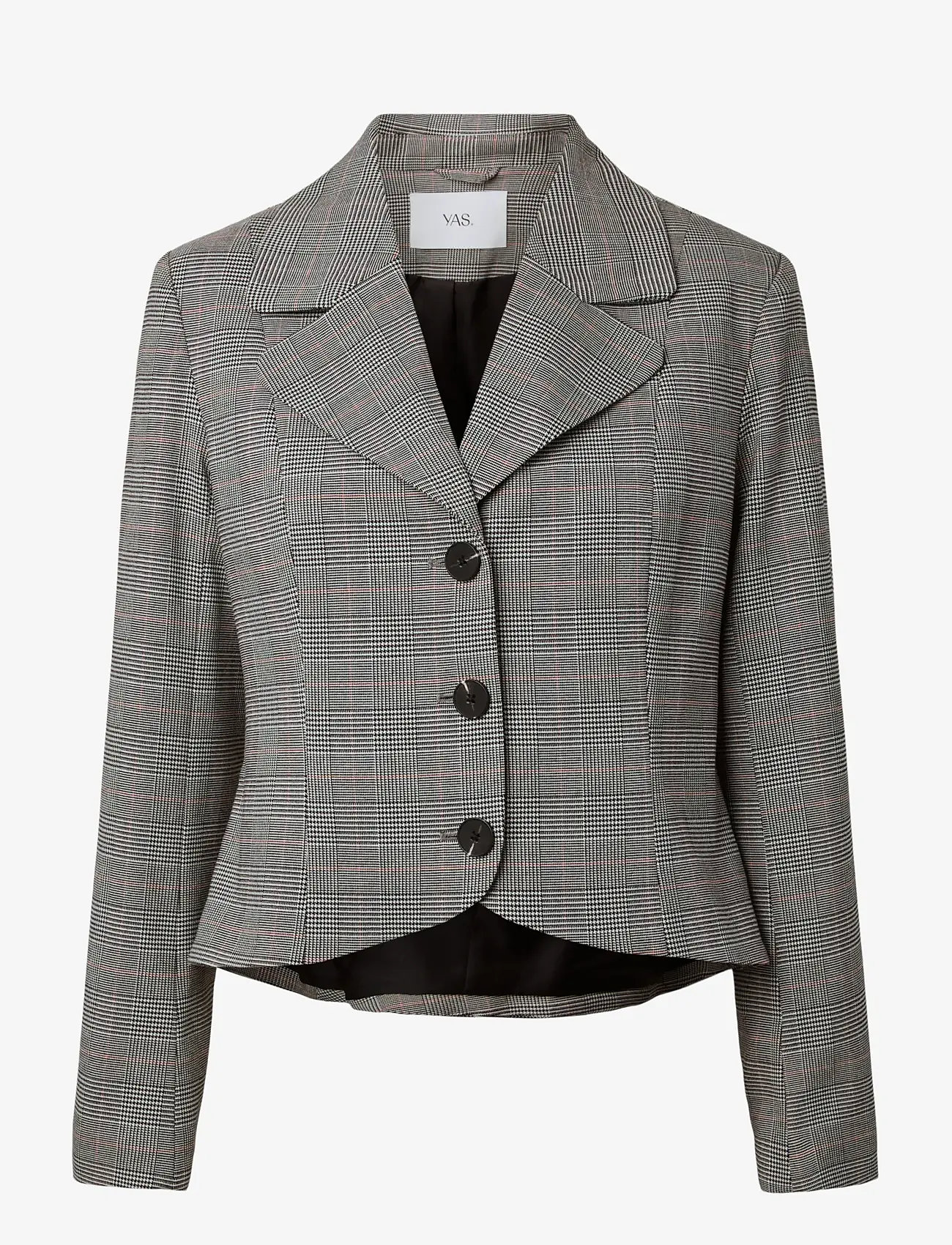 YAS - YASTHELA LS CHECKED JACKET - EX - single breasted blazers - star white - 1