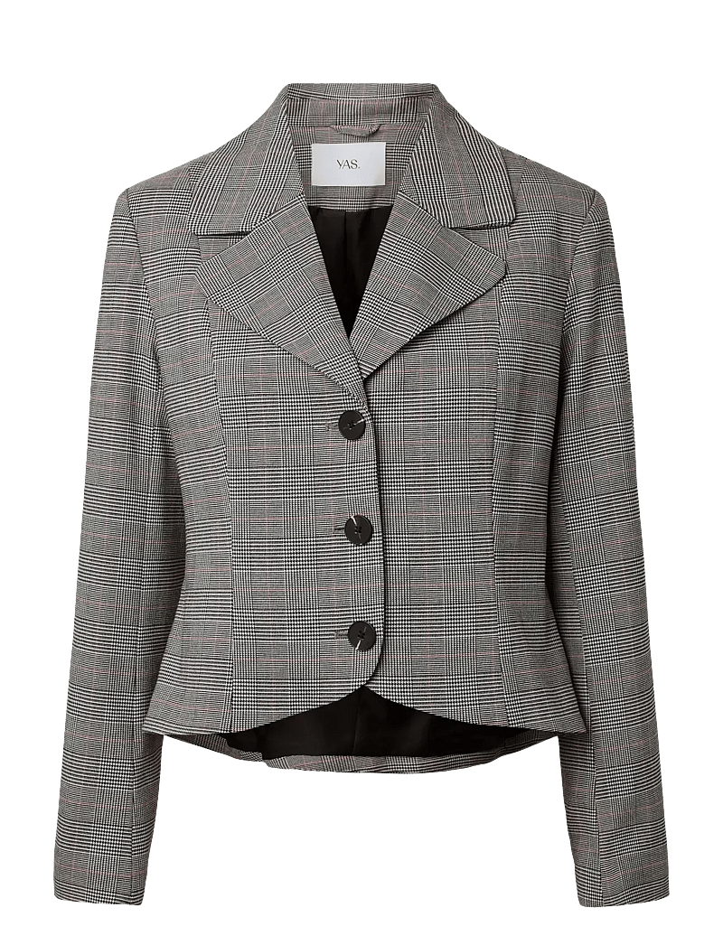 YAS - YASTHELA LS CHECKED JACKET - EX - enkeltradede blazere - star white - 1