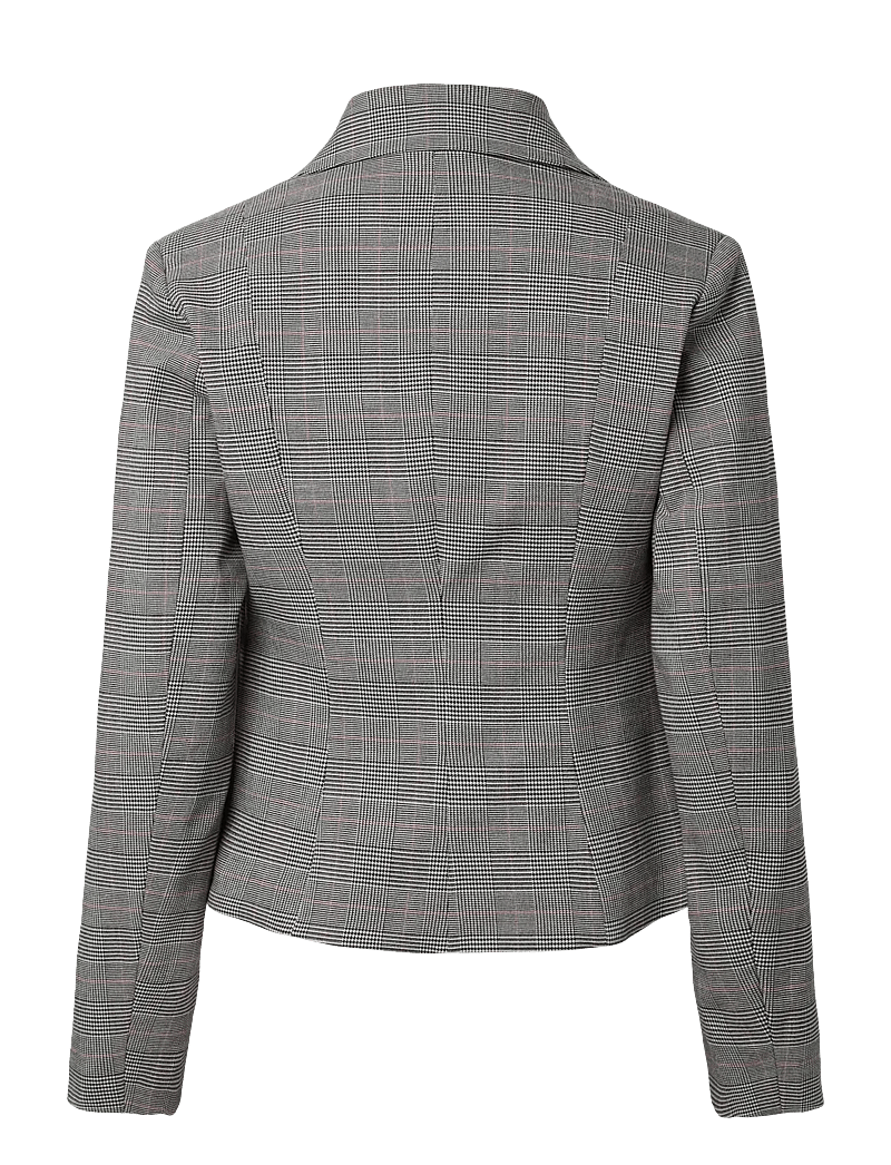 YAS - YASTHELA LS CHECKED JACKET - EX - enkeltradede blazere - star white - 2