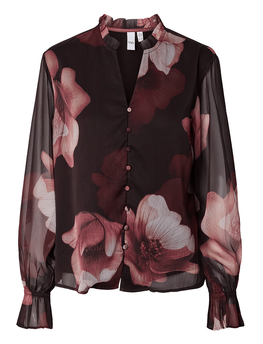 YAS - YASFLOW LS SHIRT S. - coffee bean - 1