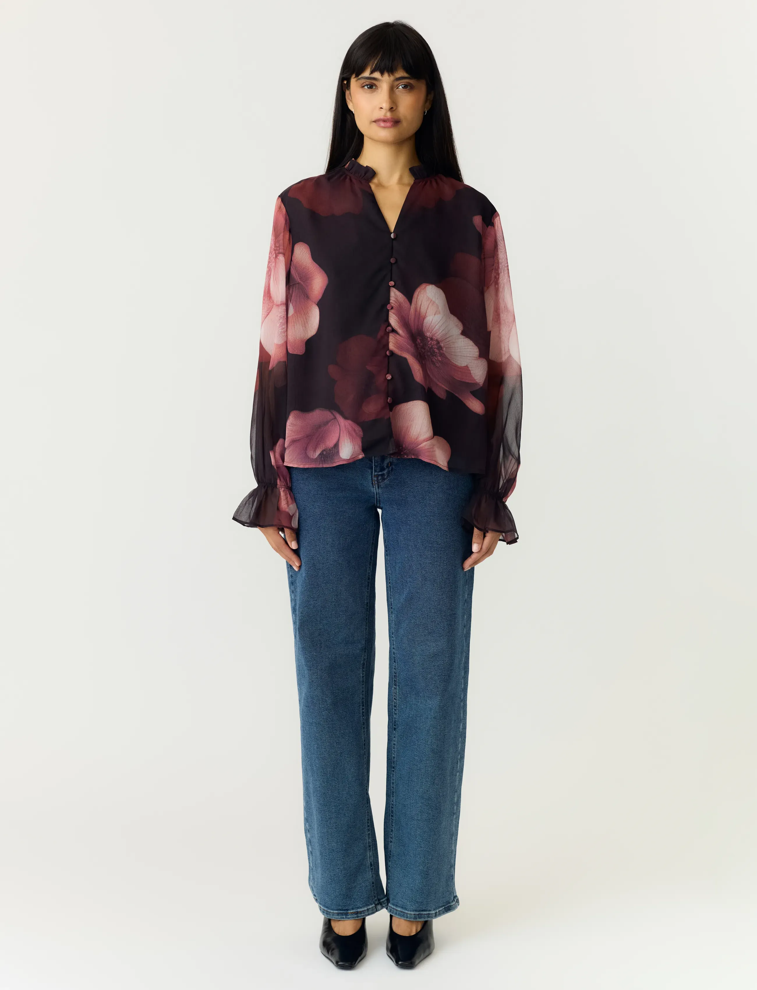 YAS - YASFLOW LS SHIRT S. - coffee bean - 4
