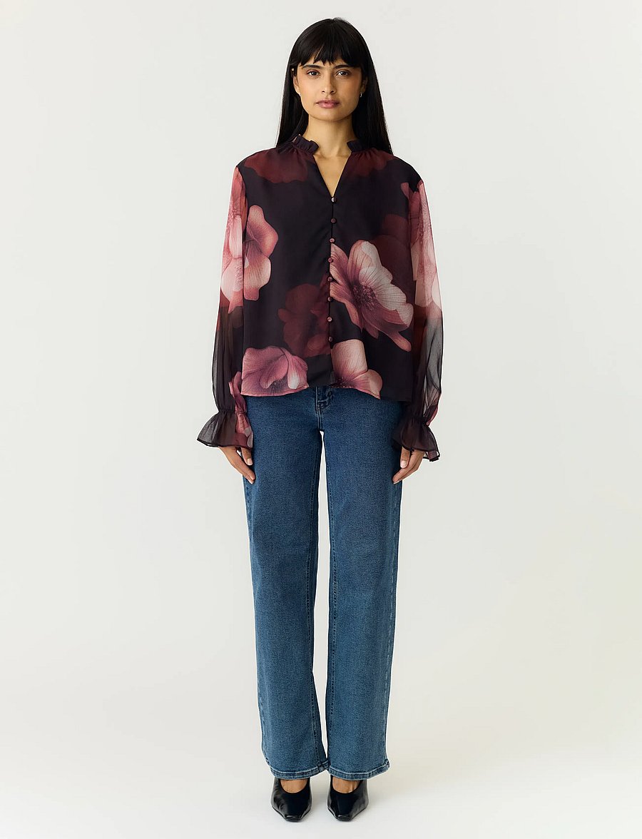 YAS - YASFLOW LS SHIRT S. - coffee bean - 4