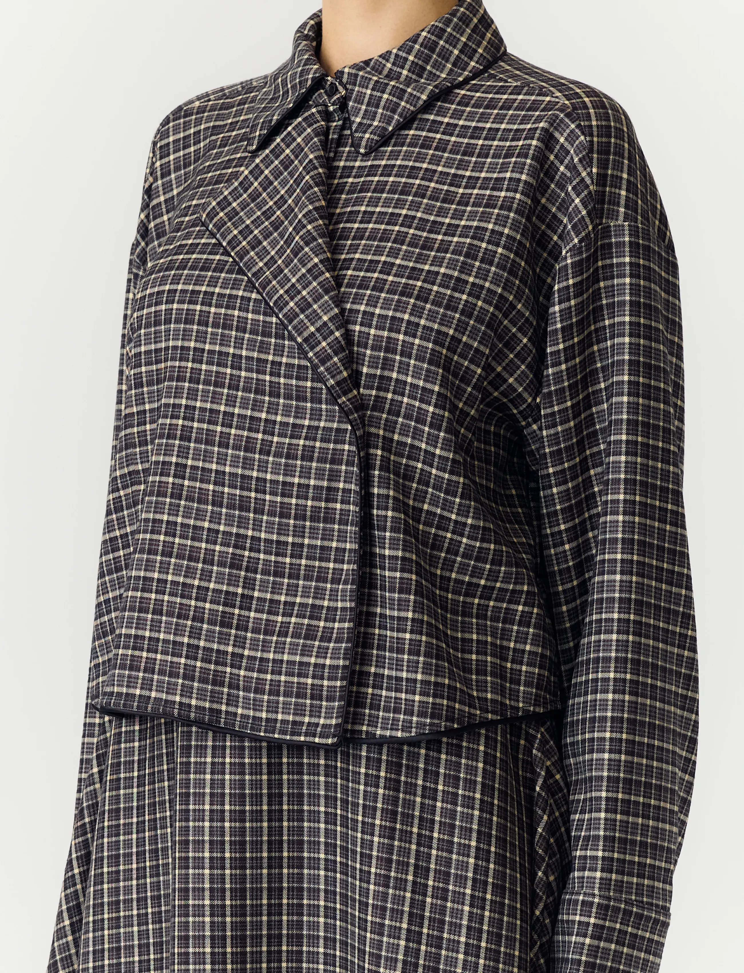YAS - YASTULVA LS SHORT SHIRT S. - långärmade skjortor - black - 5