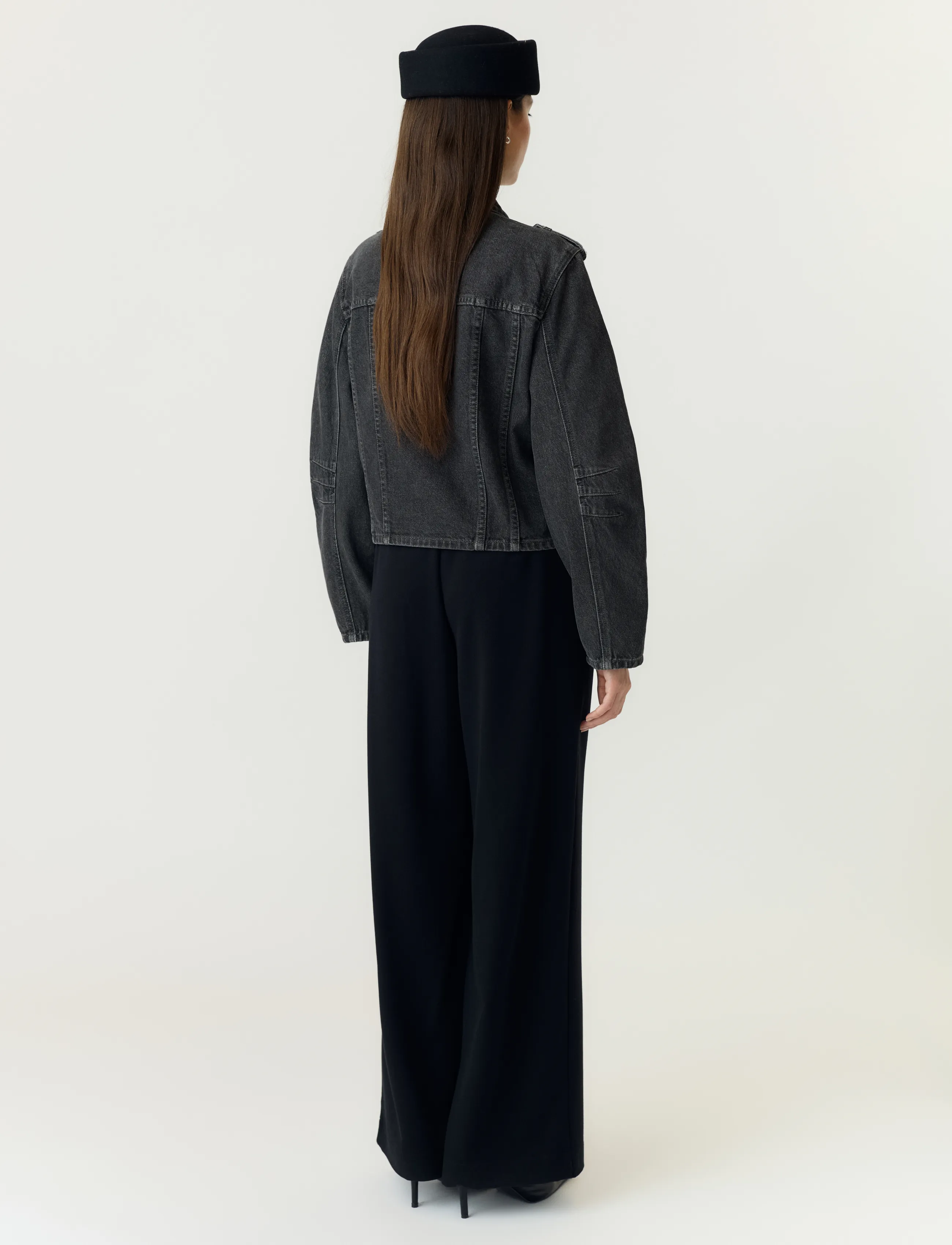 YAS - YASSKY LS DENIM JACKET - STORY - dark grey denim - 3
