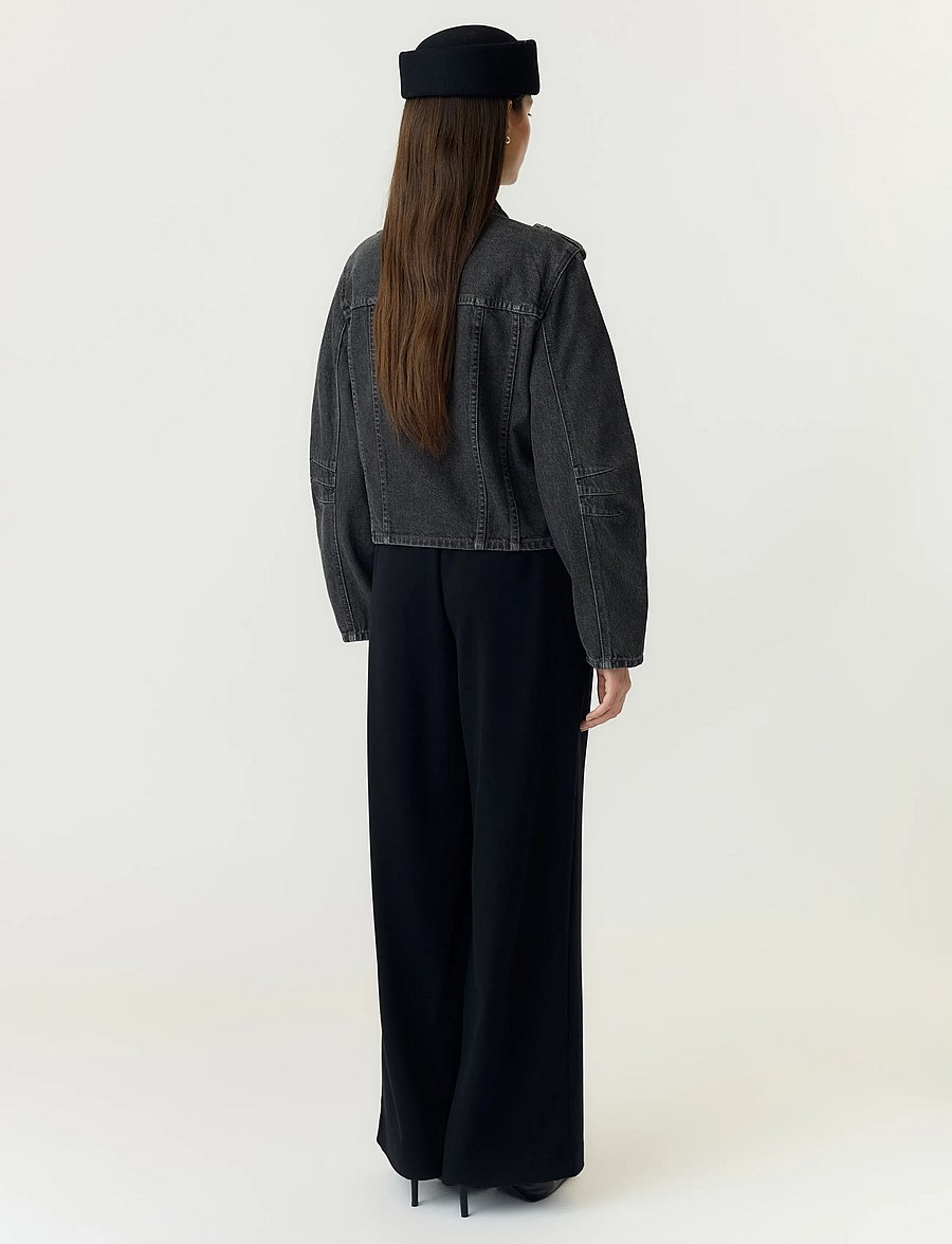 YAS - YASSKY LS DENIM JACKET - STORY - dark grey denim - 3