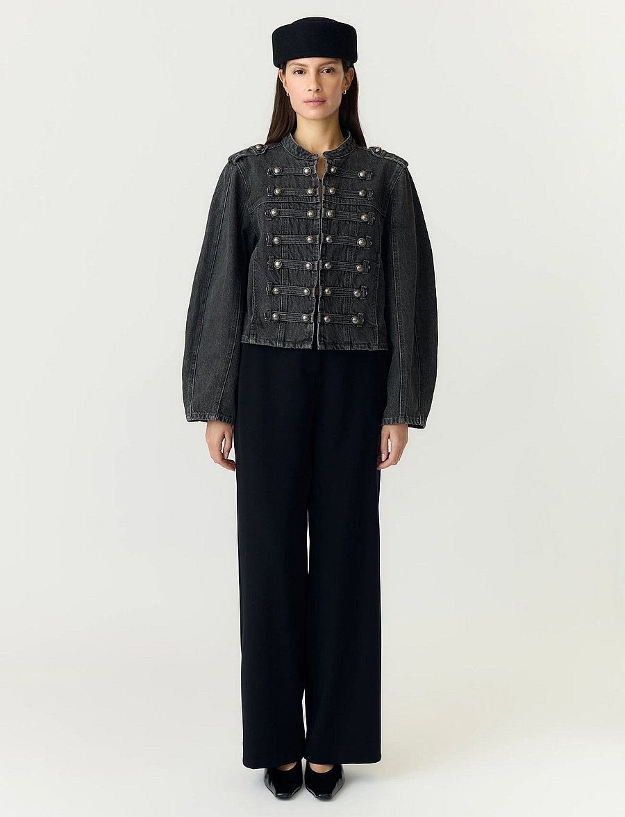 YAS - YASSKY LS DENIM JACKET - STORY - dark grey denim - 4