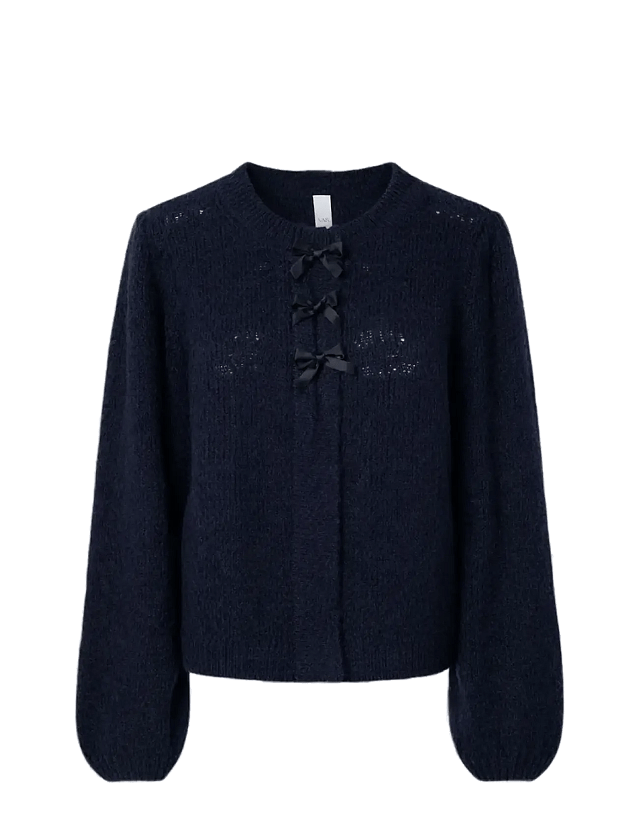 YAS - YASBONSO LS KNIT CARDIGAN S. - navy blazer - 0