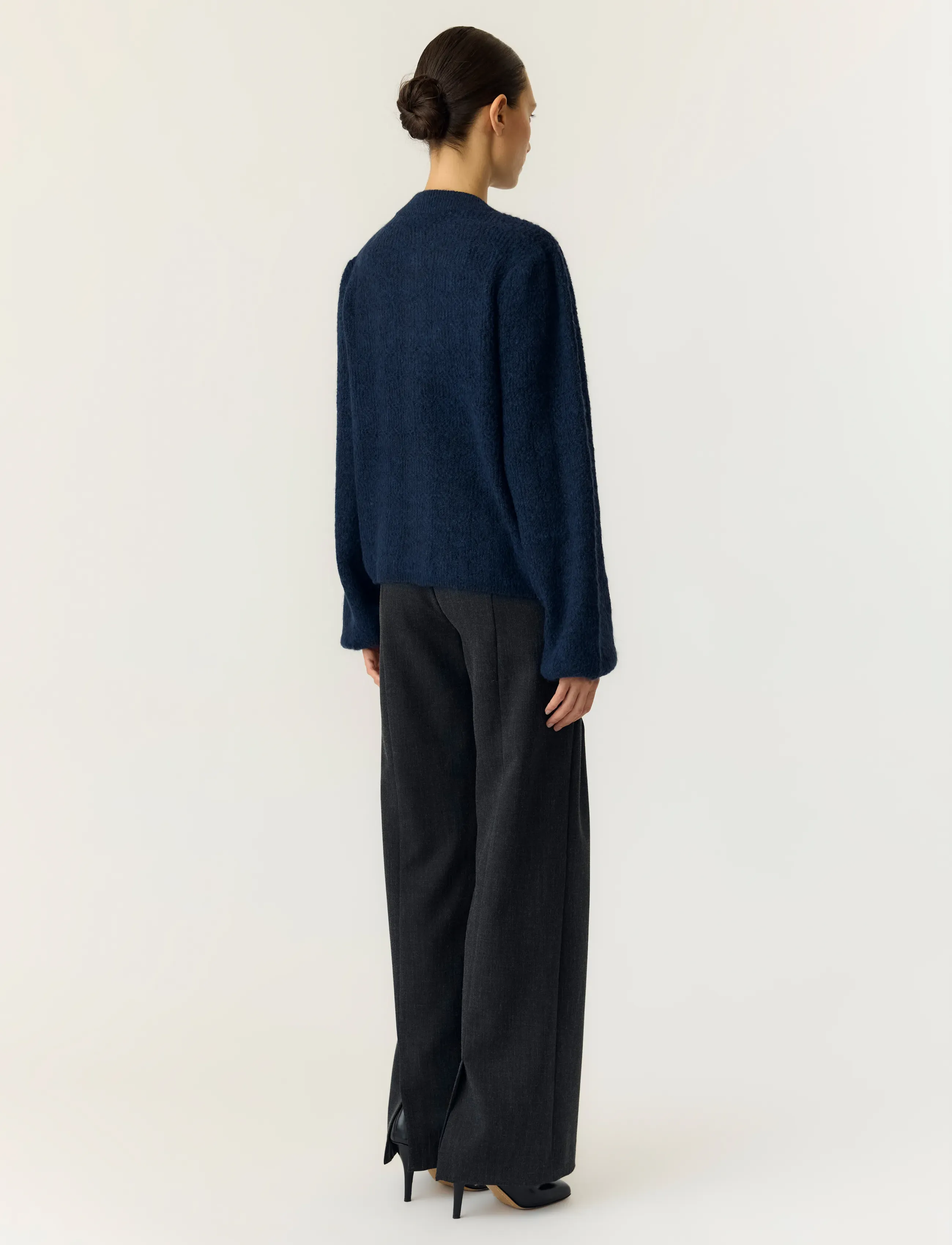 YAS - YASBONSO LS KNIT CARDIGAN S. - herbstliche kleidung - navy blazer - 2
