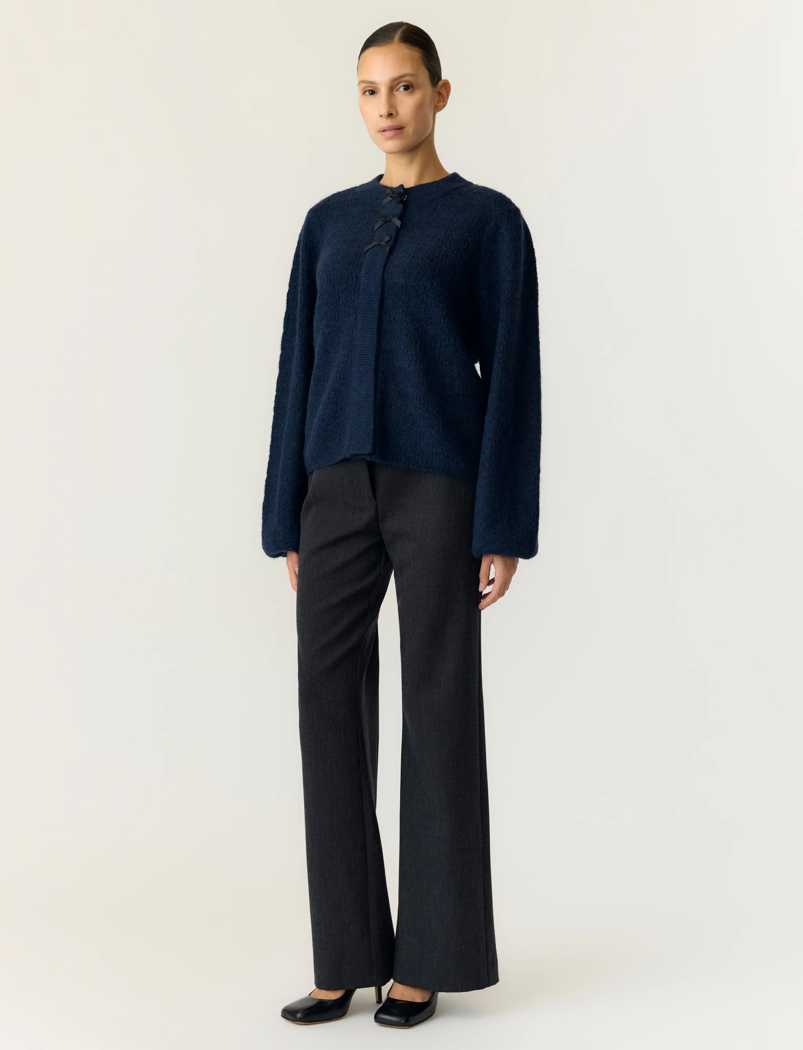 YAS - YASBONSO LS KNIT CARDIGAN S. - herbstliche kleidung - navy blazer - 3
