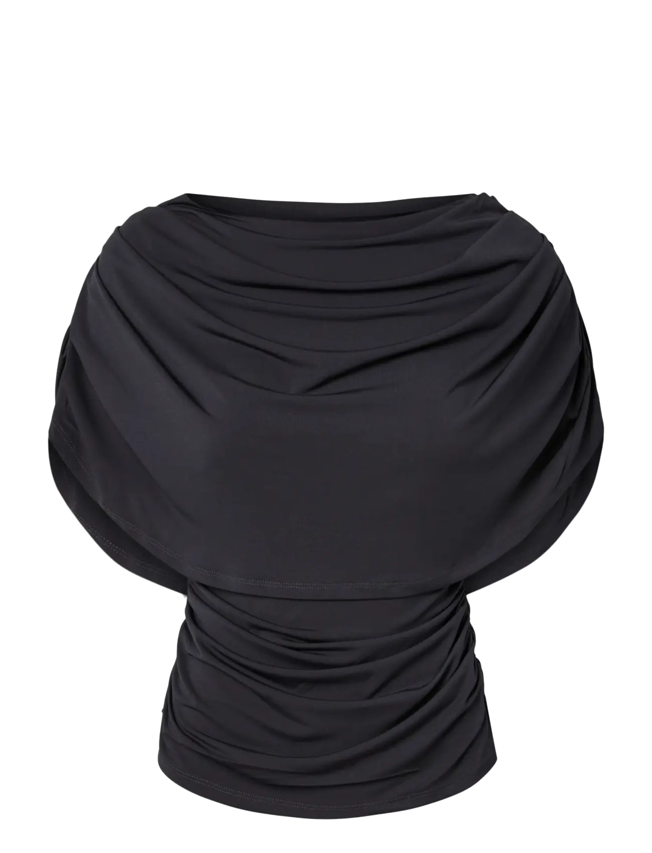 YAS YASDRALA CAPE TOP - STORY - Kläder - ASPHALT / grey