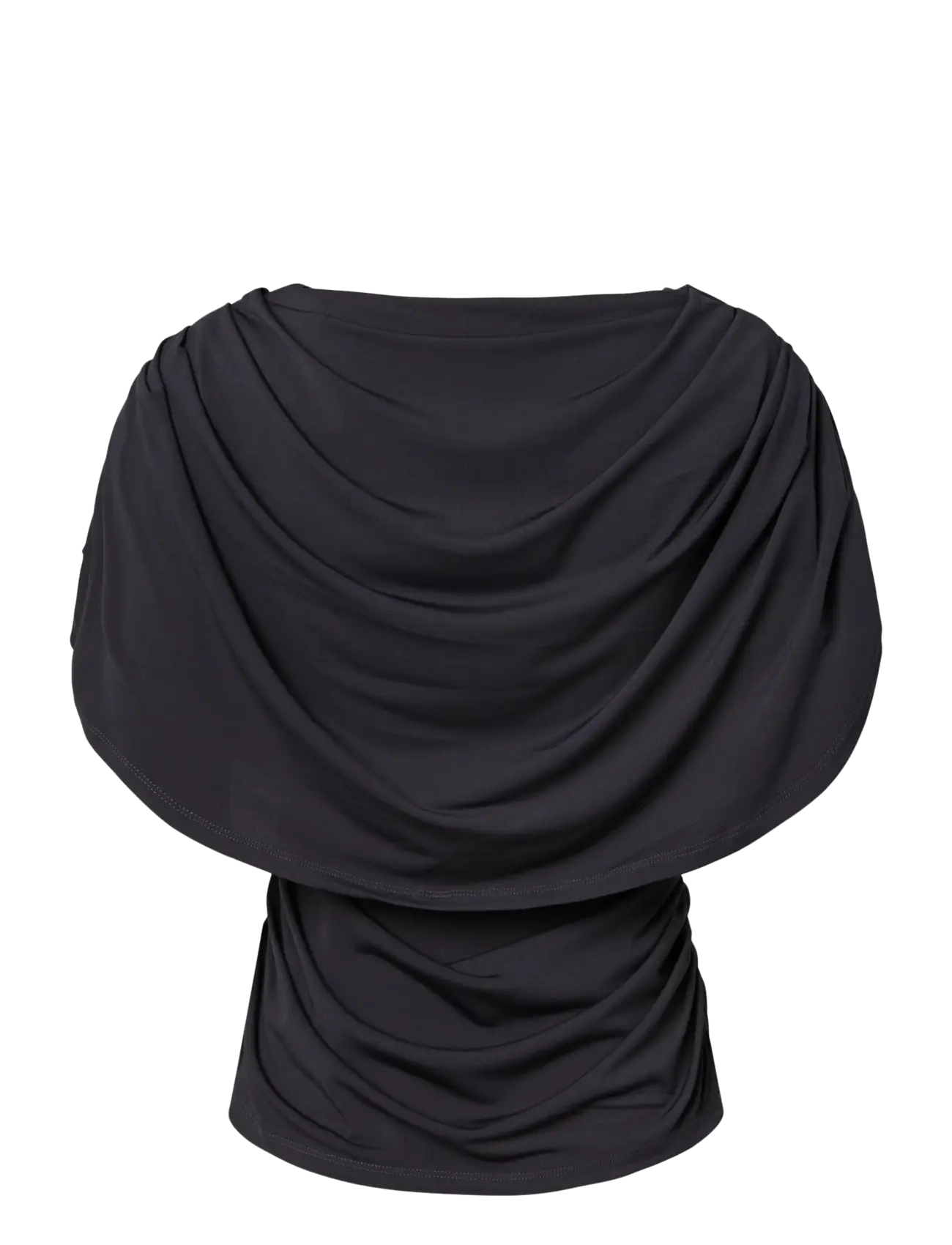 YAS - YASDRALA CAPE TOP - STORY - kortärmade blusar - asphalt - 2