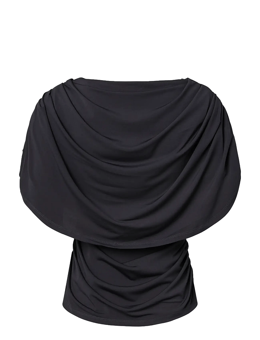 YAS - YASDRALA CAPE TOP - STORY - kortärmade blusar - asphalt - 2