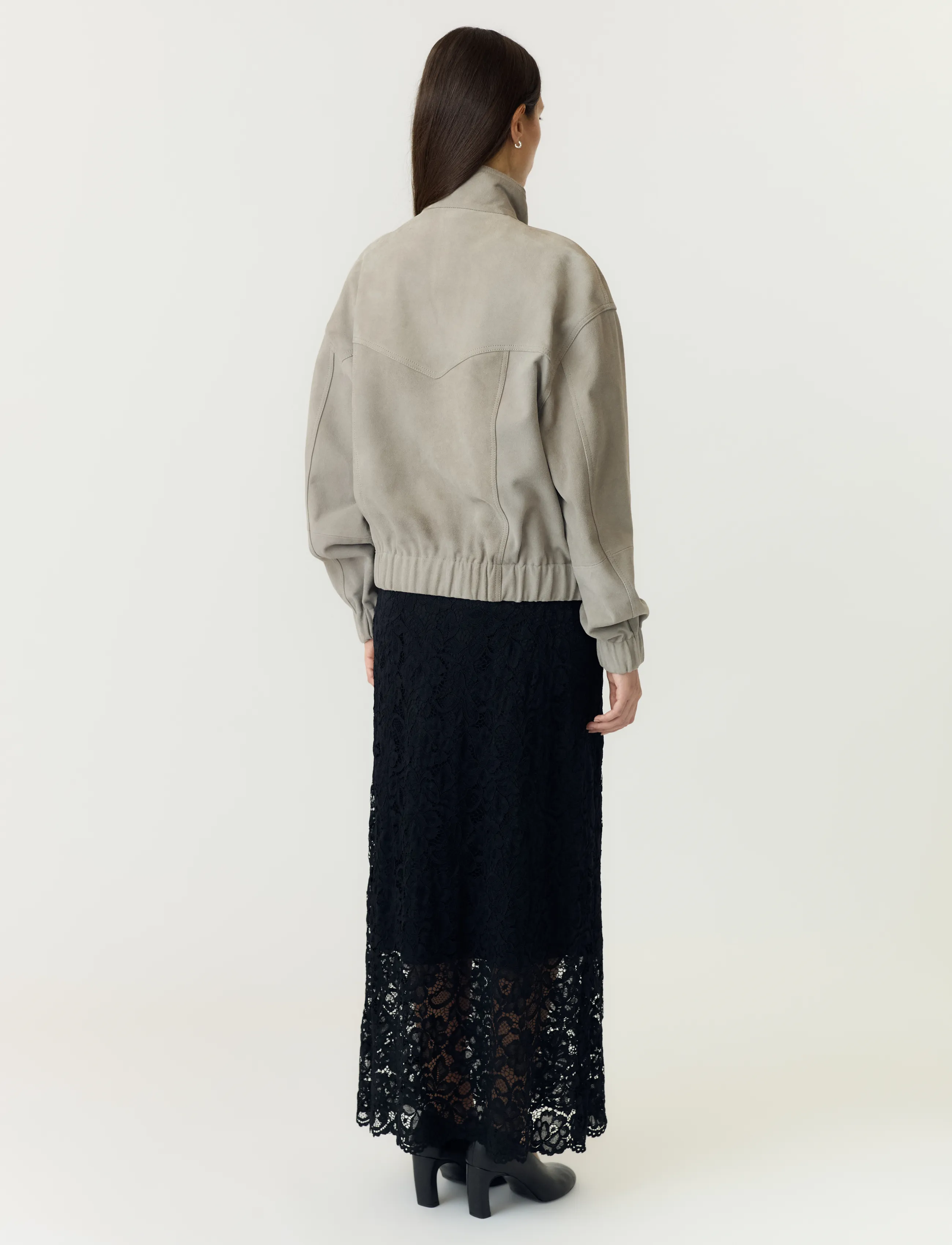 YAS - YASORA LS SUEDE LEATHER JACKET - STORY - bomberjakid - paloma - 3