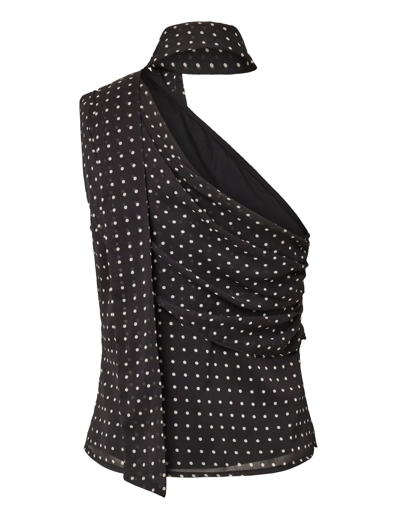 YAS - YASLUPINA SCARF TOP S. - D2D - varrukateta pluusid - black - 1