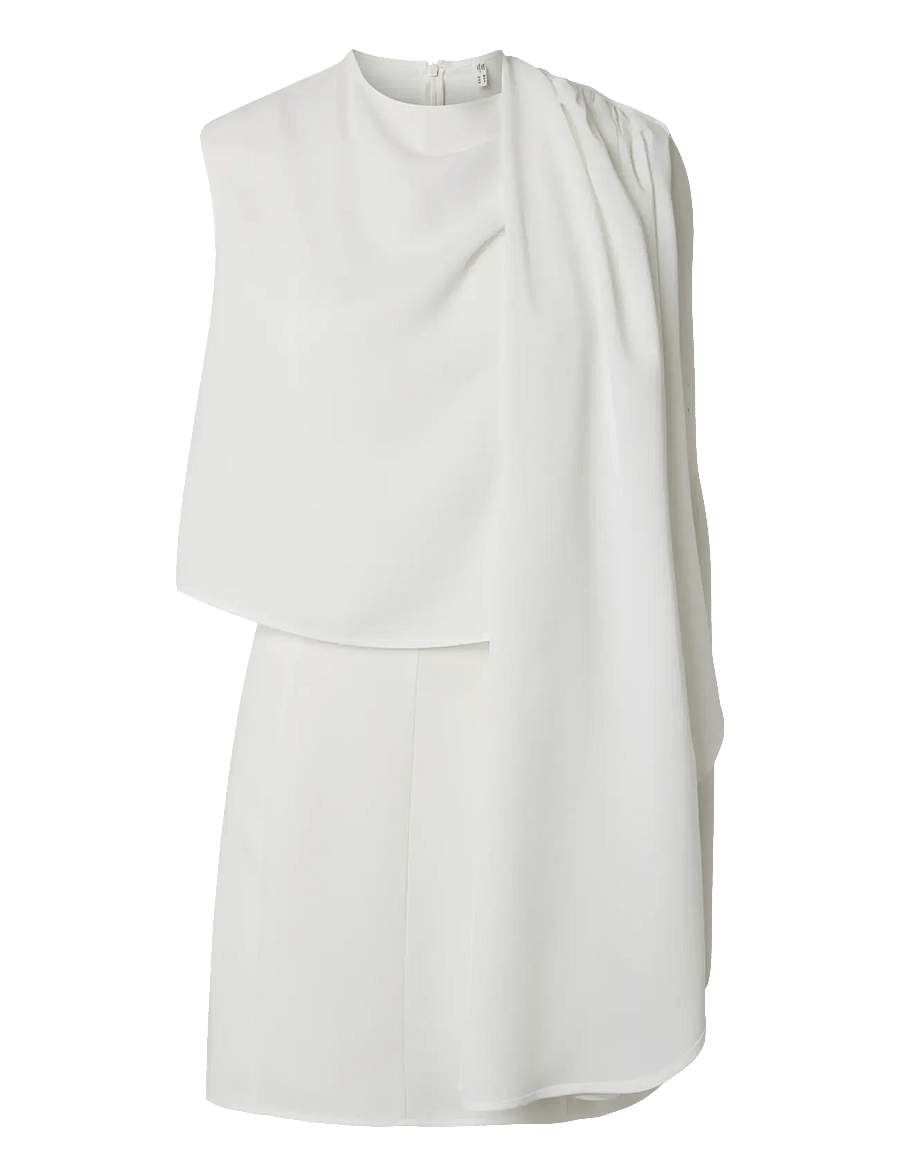 YAS - YASROSETTA SHORT CAPE DRESS - D2D - konfirmation - star white - 0