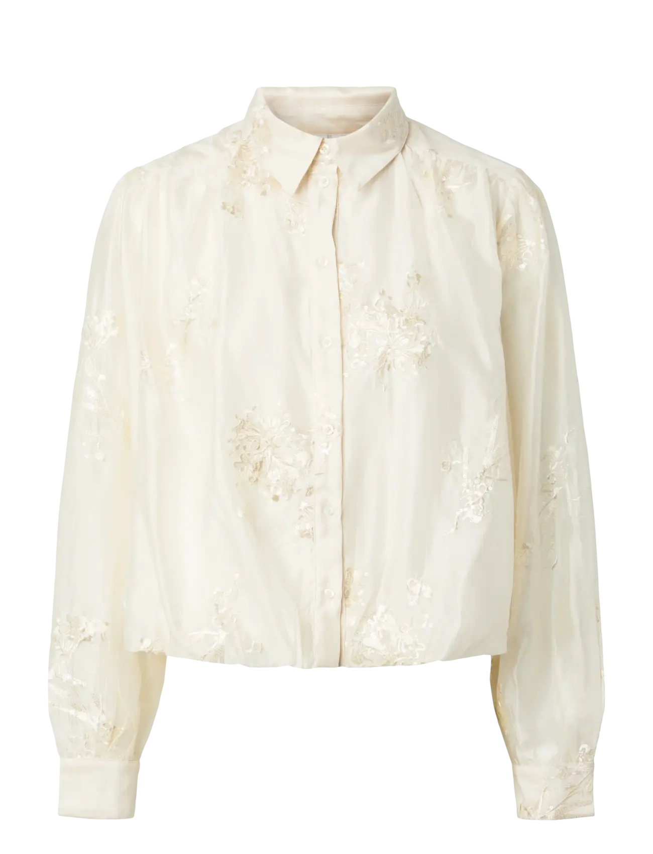 YAS YASMILA LS SHIRT - SHOW - Langärmelige Blusen - PRISTINE / cream
