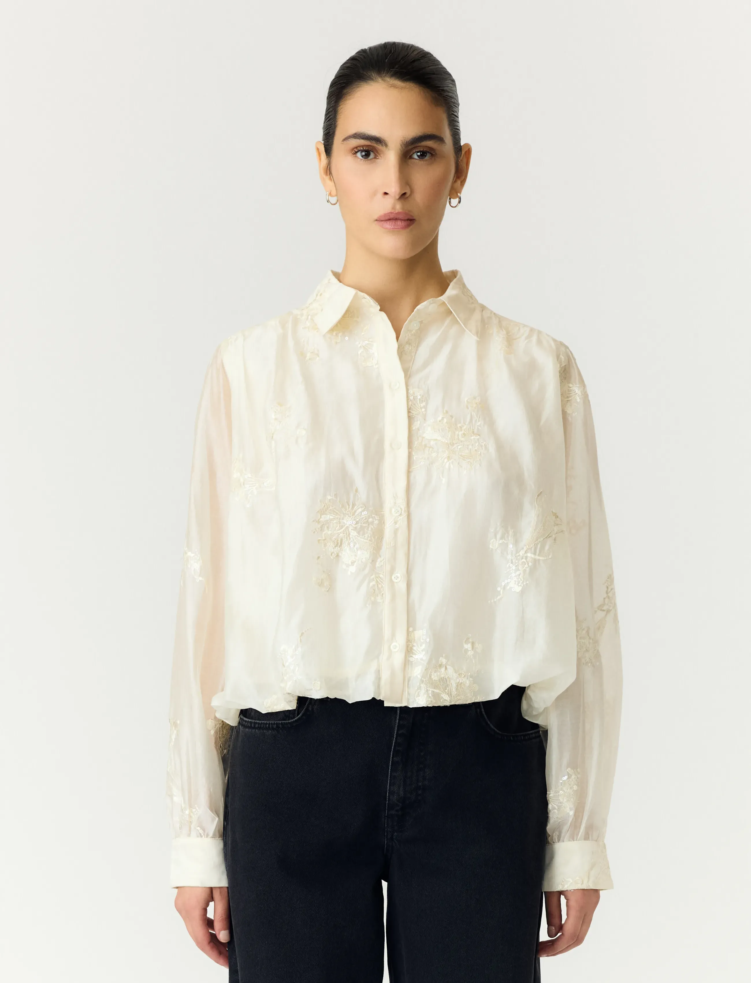 YAS - YASMILA LS SHIRT - SHOW - pristine - 0