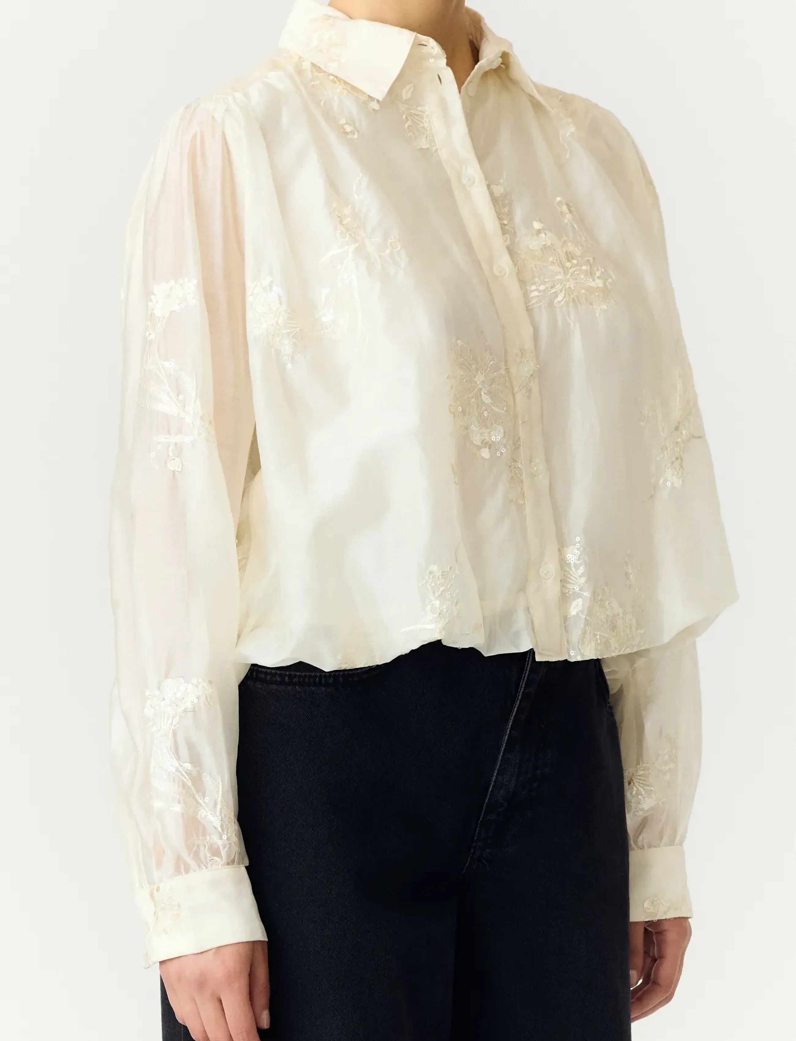 YAS - YASMILA LS SHIRT - SHOW - pristine - 5