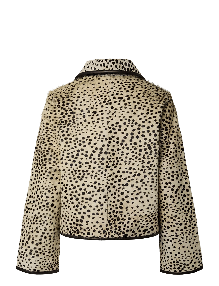YAS - YASCHEEMI LS LEATHER JACKET - D2D - sea pearl - 2